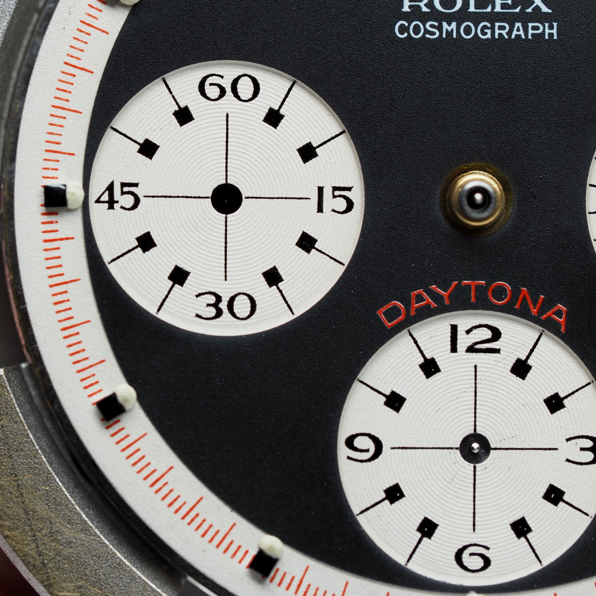 Rolex Cosmograph Daytona 6241 Black Tri-Color exotic dial with Rolex service papers