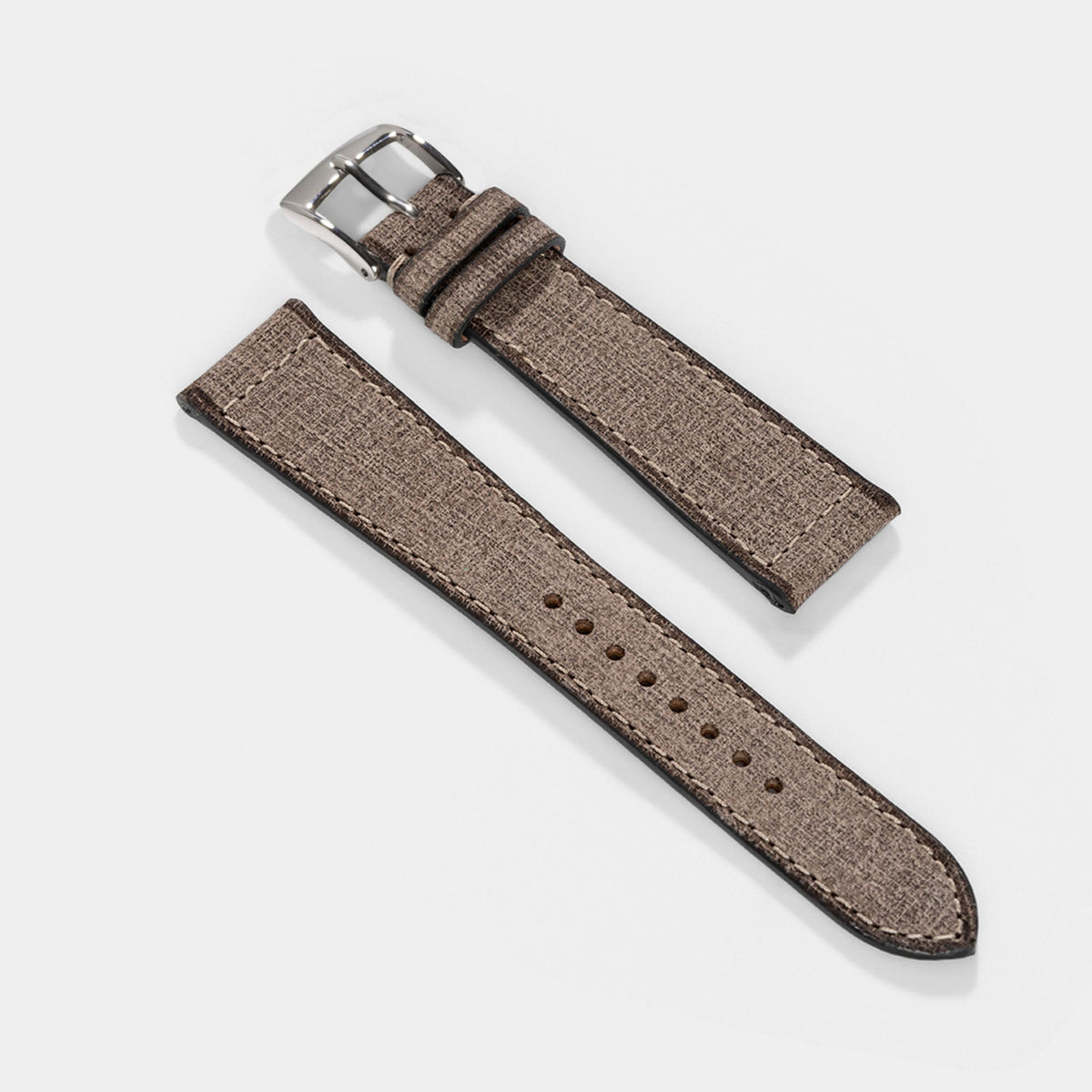 Strap for Rolex Seadweller - Grey Linen Leather