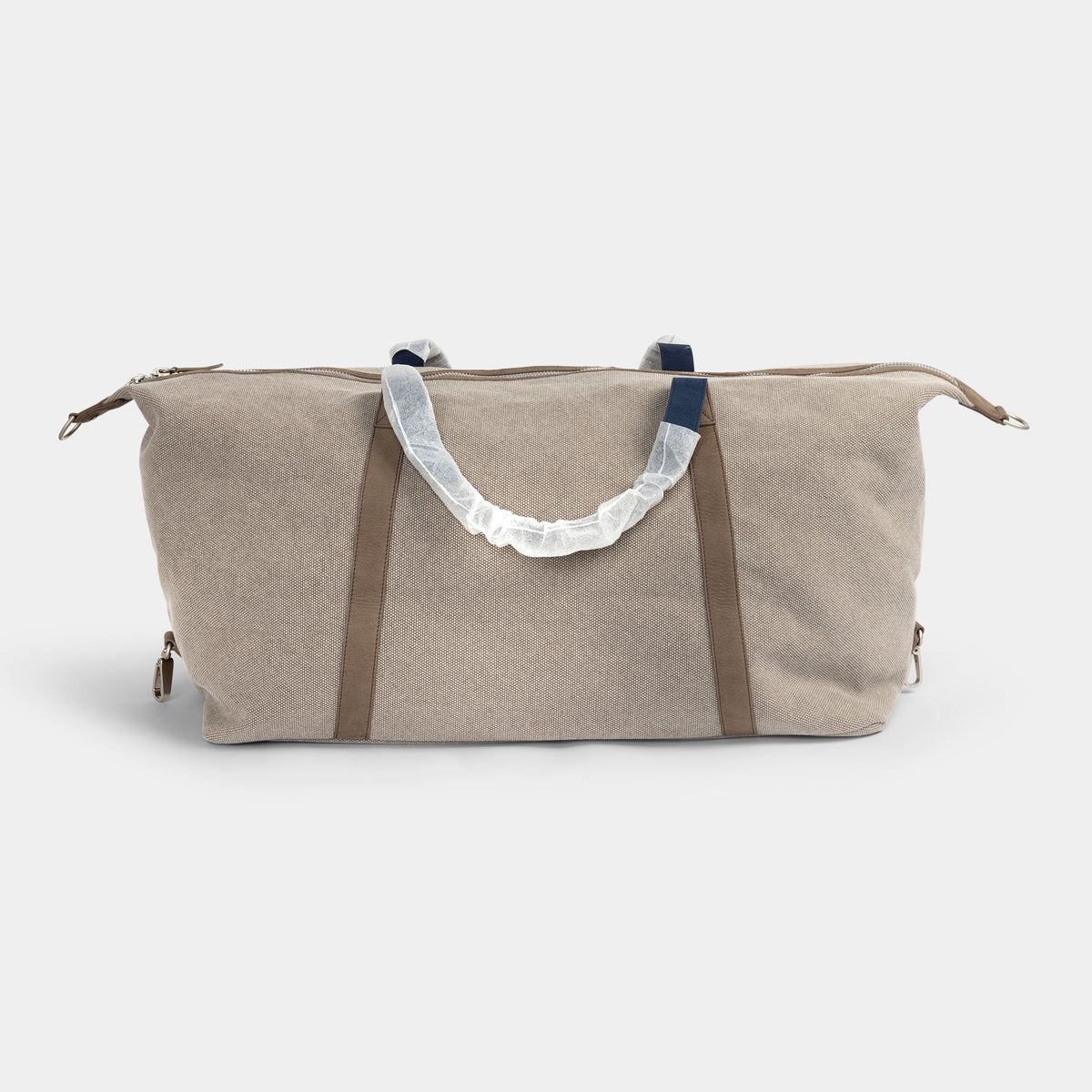 Rolex taupe grain canvas/ suede travel Bag