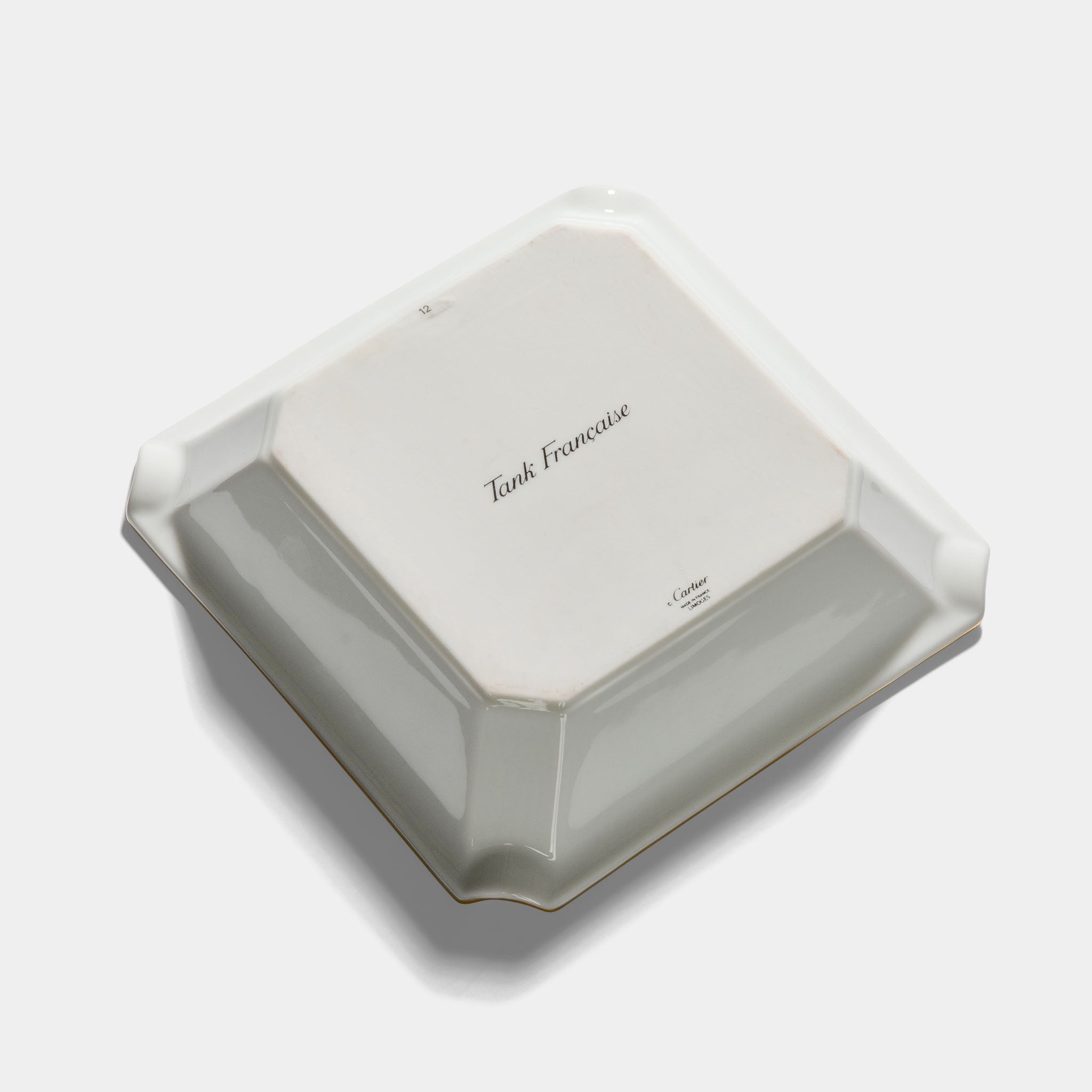 Cartier Tank Française Porcelain Ashtray