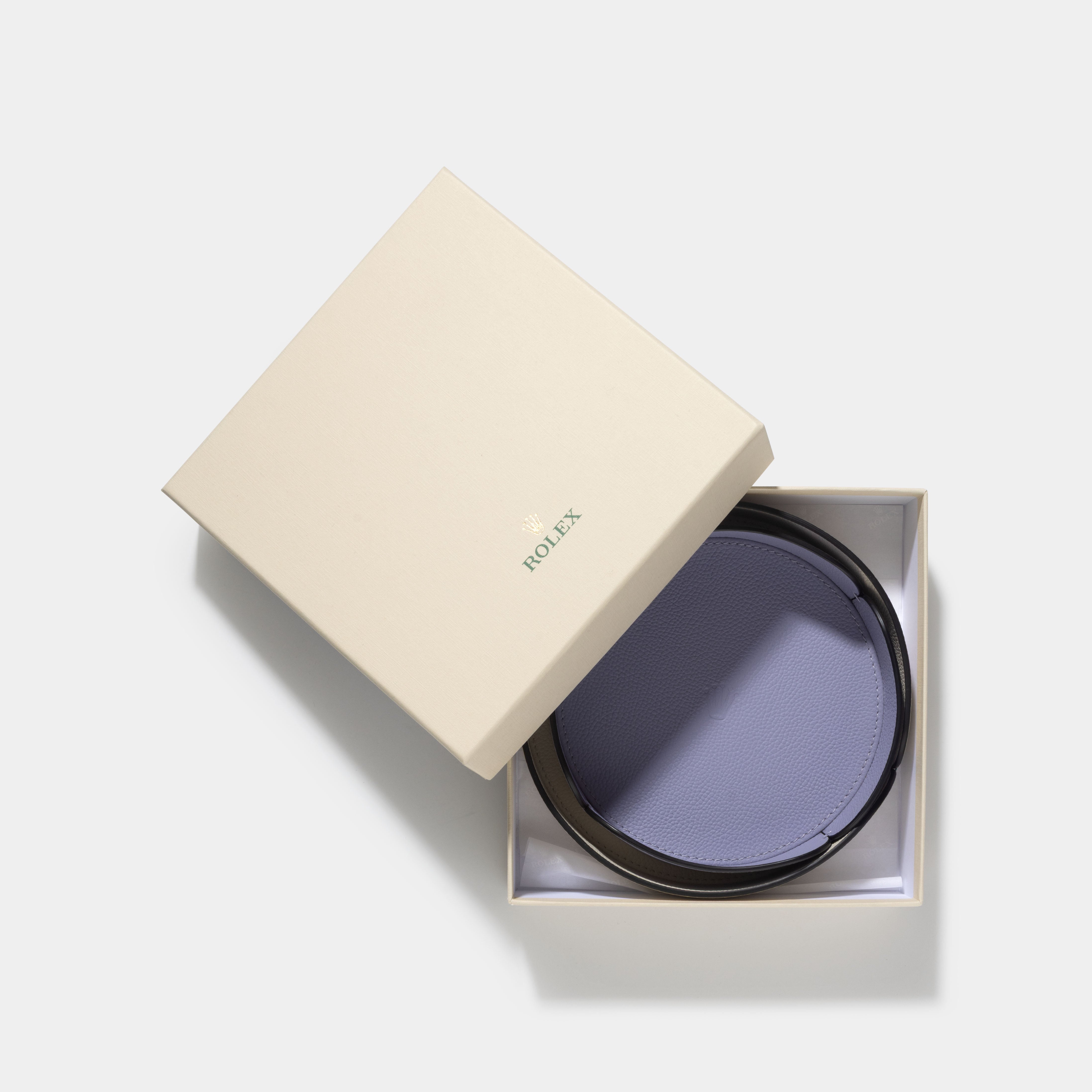 Rolex set of two Leather Organisers Trays