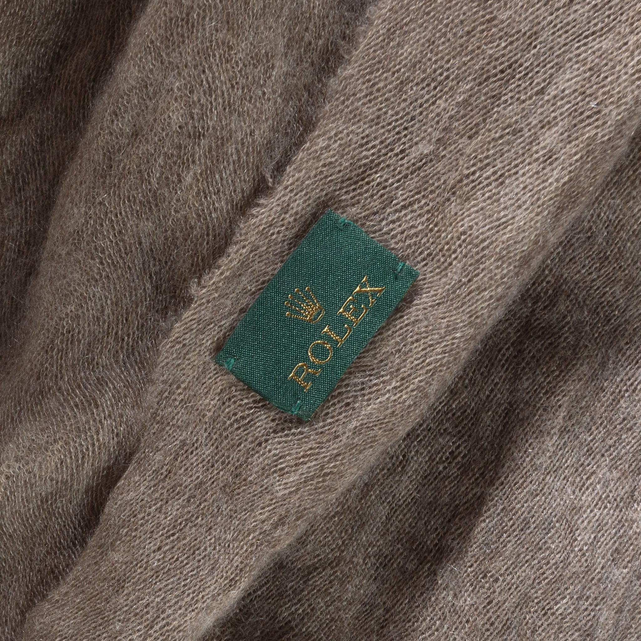 Rolex Taupe Cashmere scarf