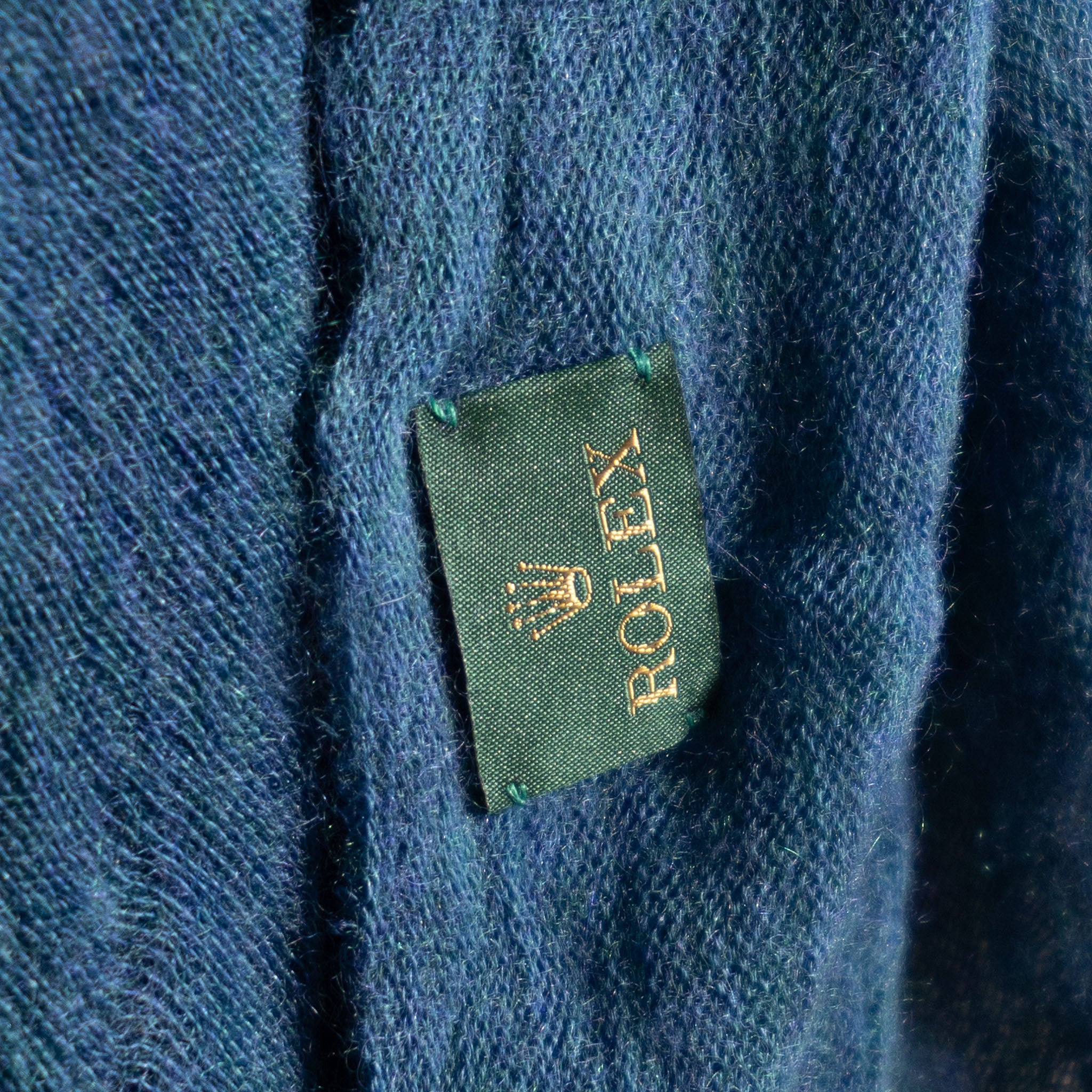Rolex Blue Cashmere Scarf