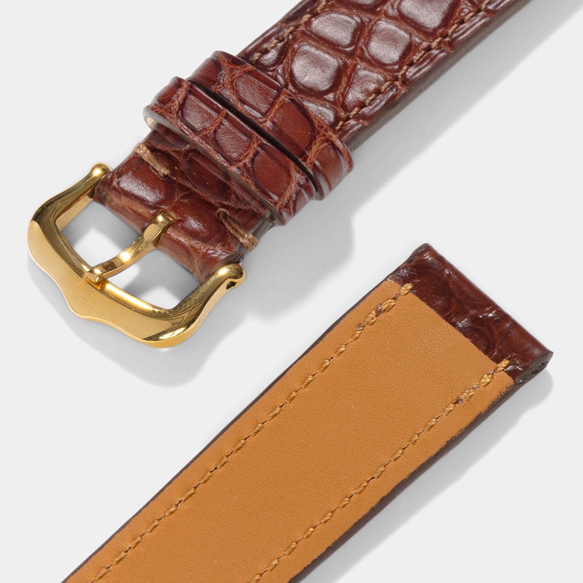 Strap for Cartier 17.5mm - The Dark Bown Alligator