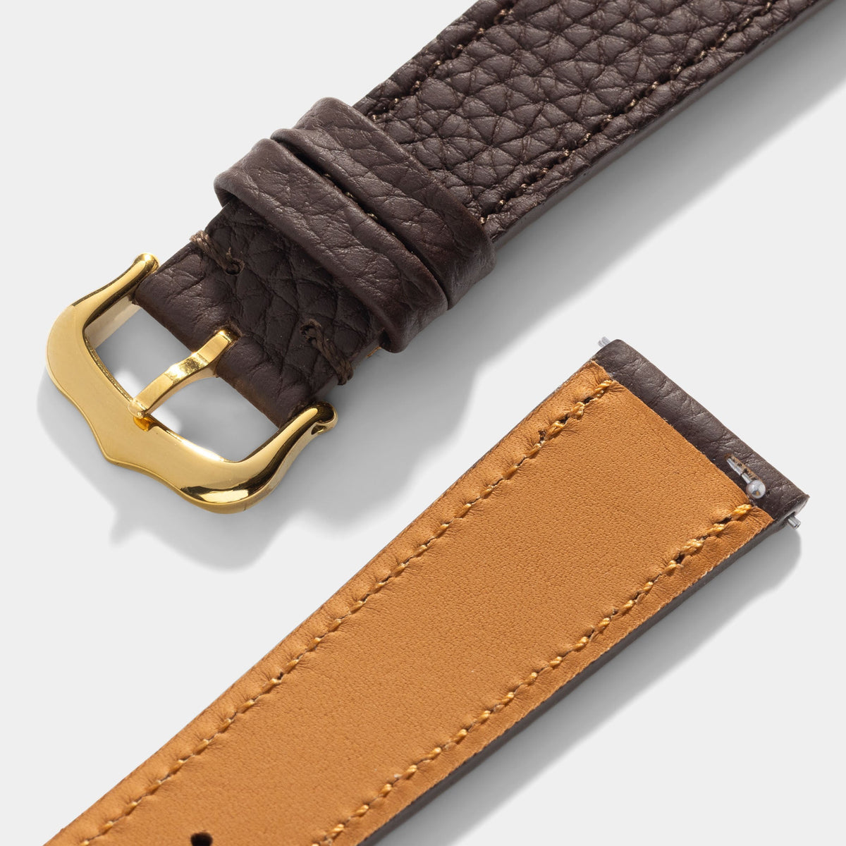 Strap for Cartier Tank Louis (2021 - today) - The Grana Dark Brown