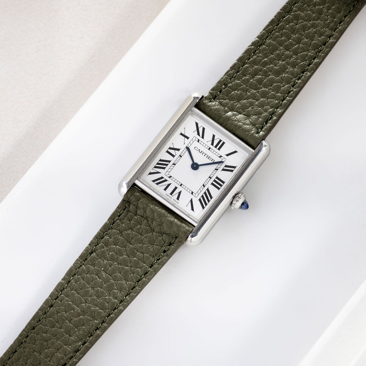 Strap for Cartier Tank Must (2021 - today) - The Grana Olive