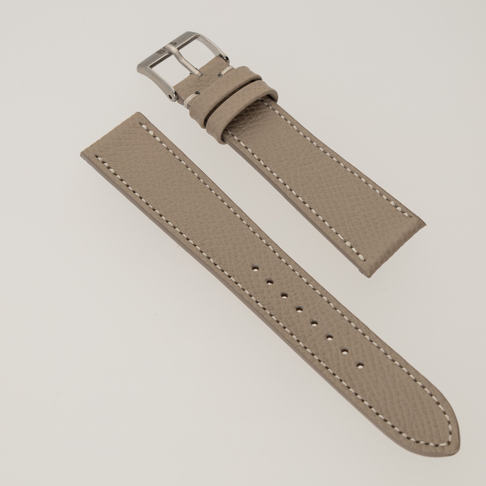 Sample Sale - Marston Calf Light Taupe Leather Watch Strap - 19mm