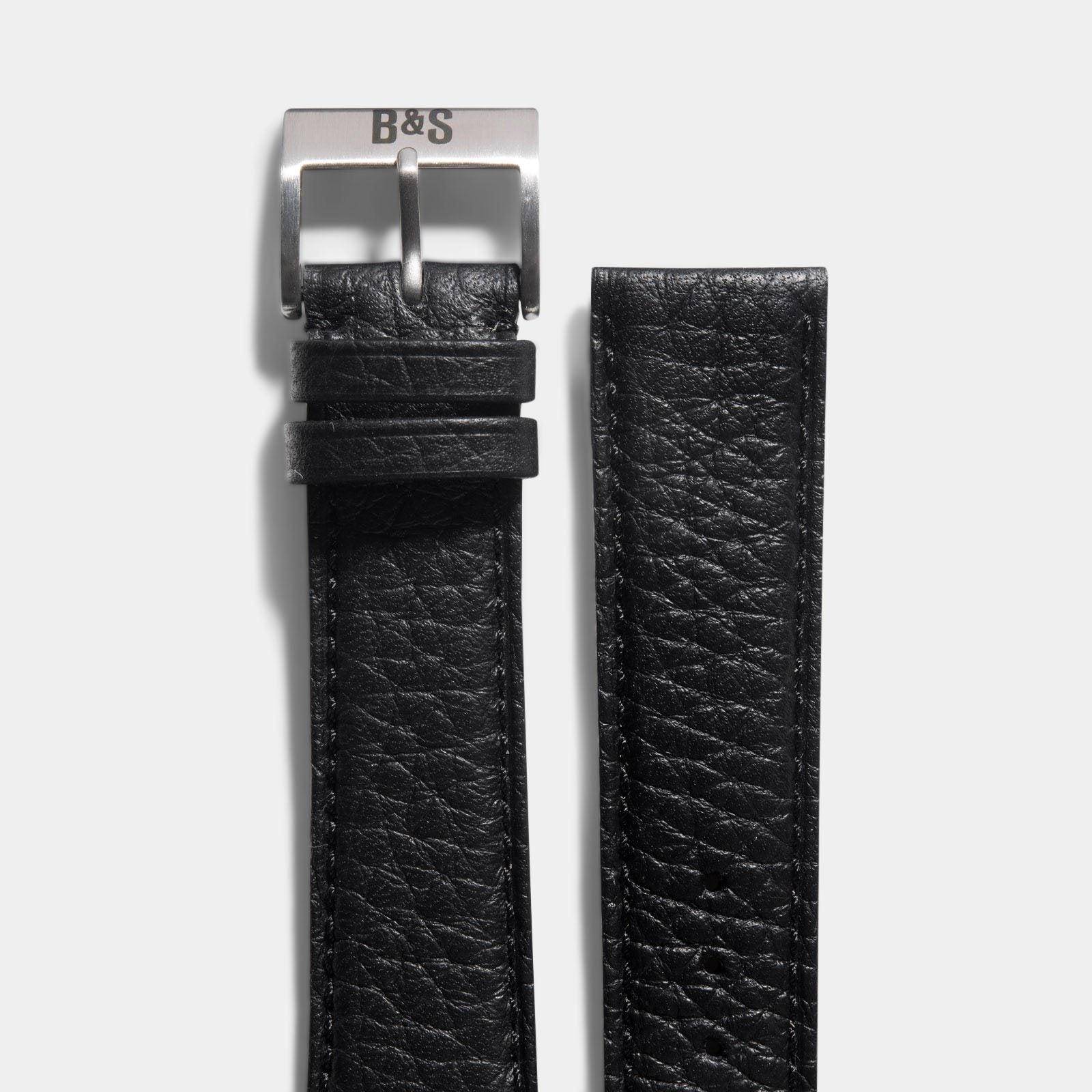 Strap for Rolex Datejust 1601 - Taurillon Black Leather