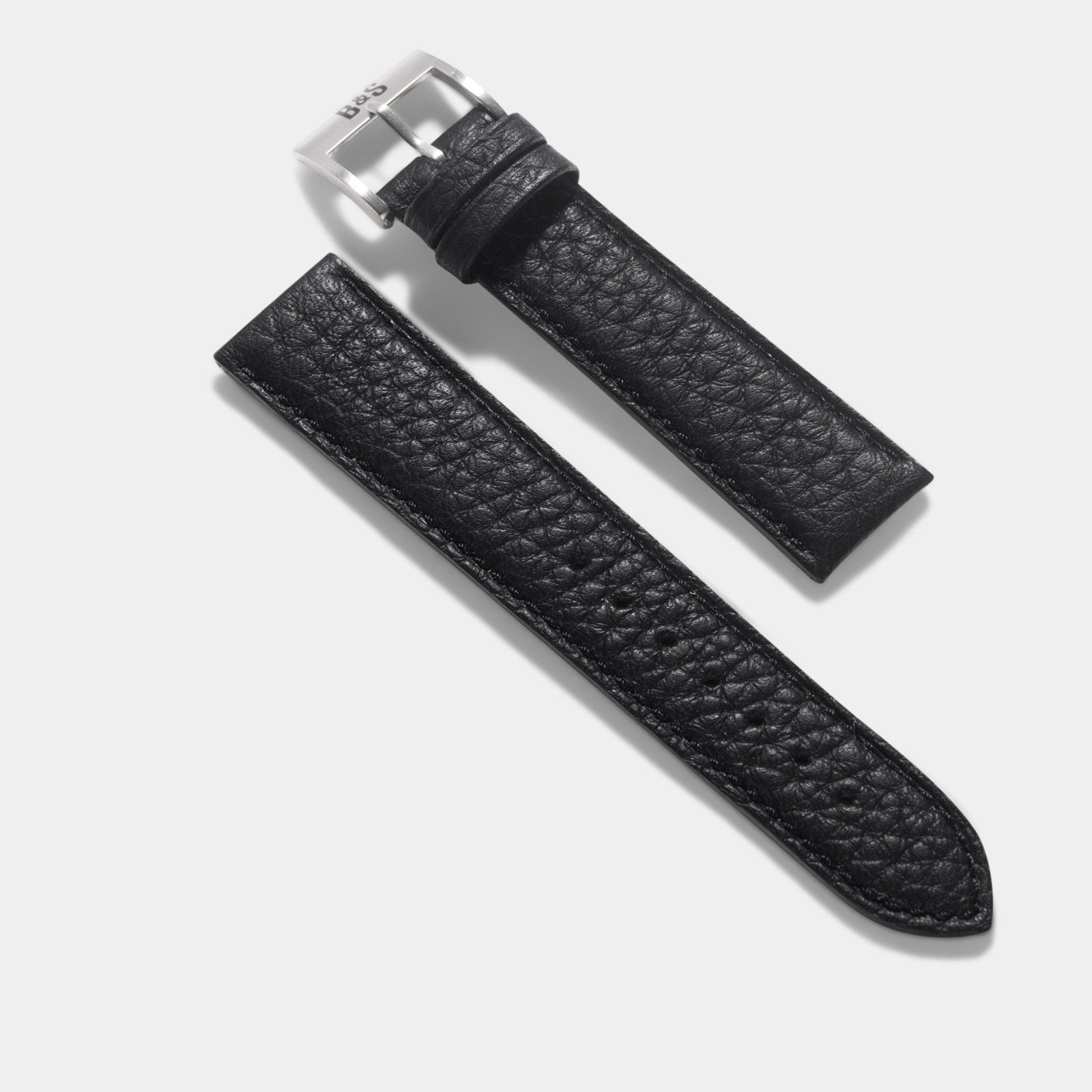 Strap for Rolex Datejust 1601 - Taurillon Black Leather