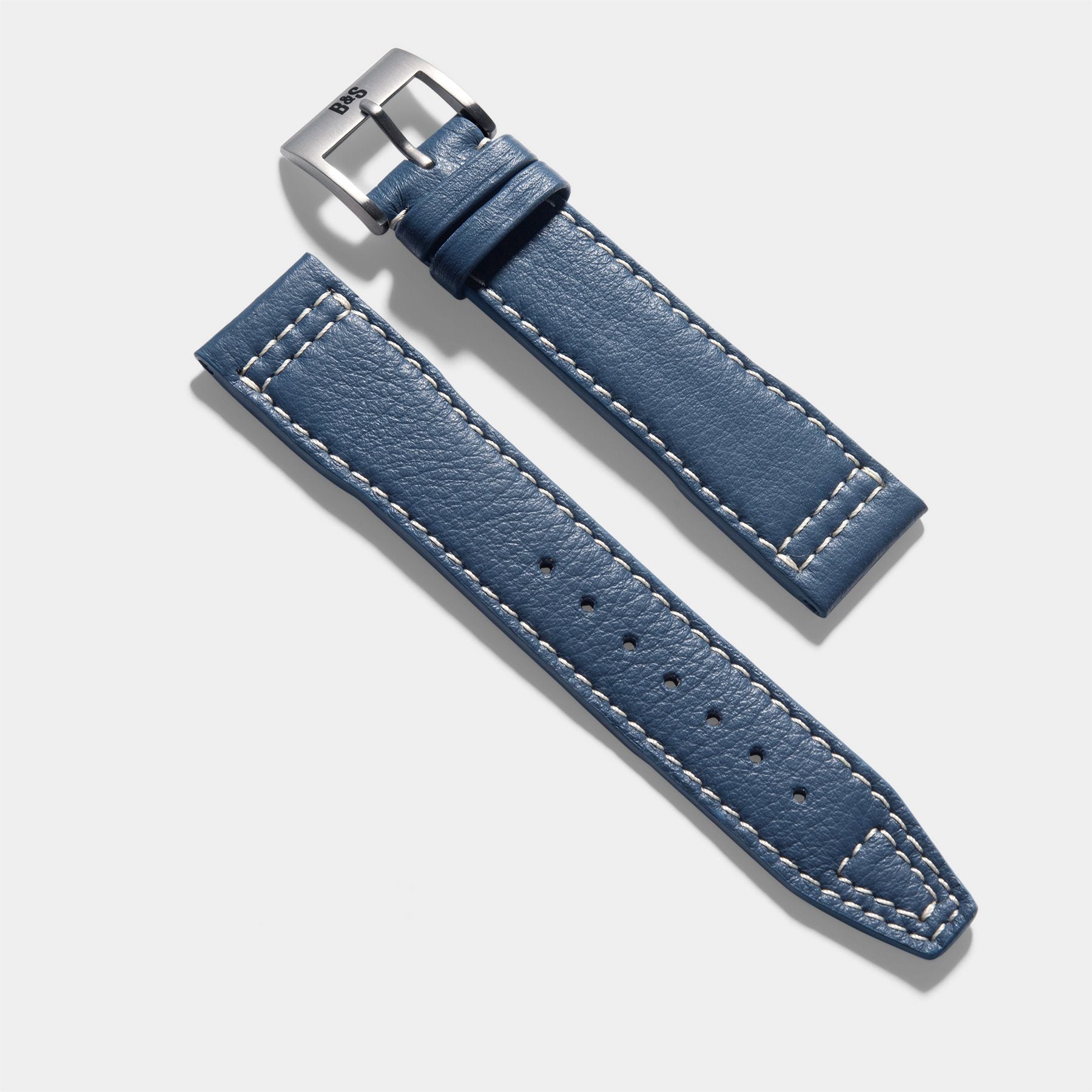 Strap for Apple Watch Ultra - Pilot Blue Leather