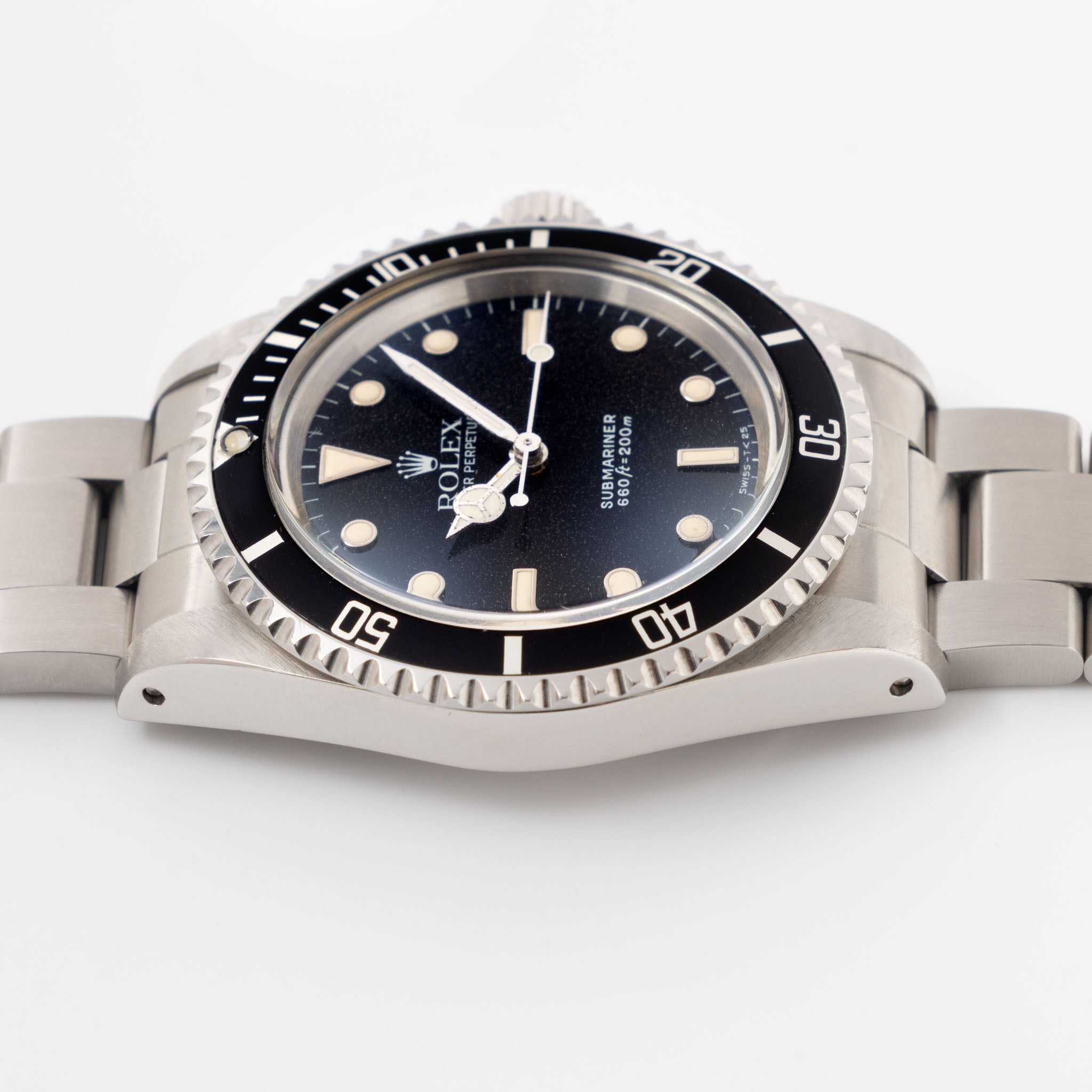 Rolex Submariner 5513 White Gold Hour Markers Punched Papers