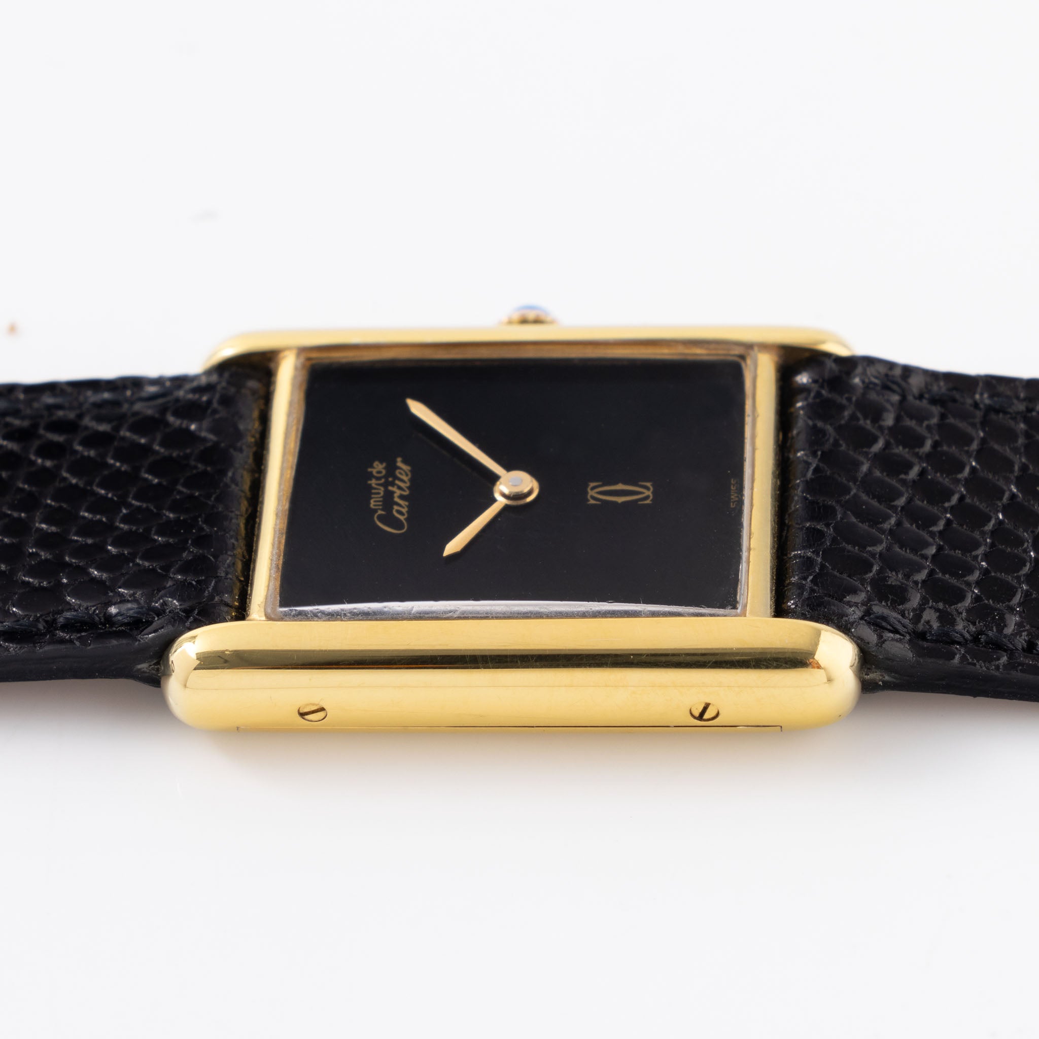 Cartier Tank must de Cartier Handwound big size box and paper set