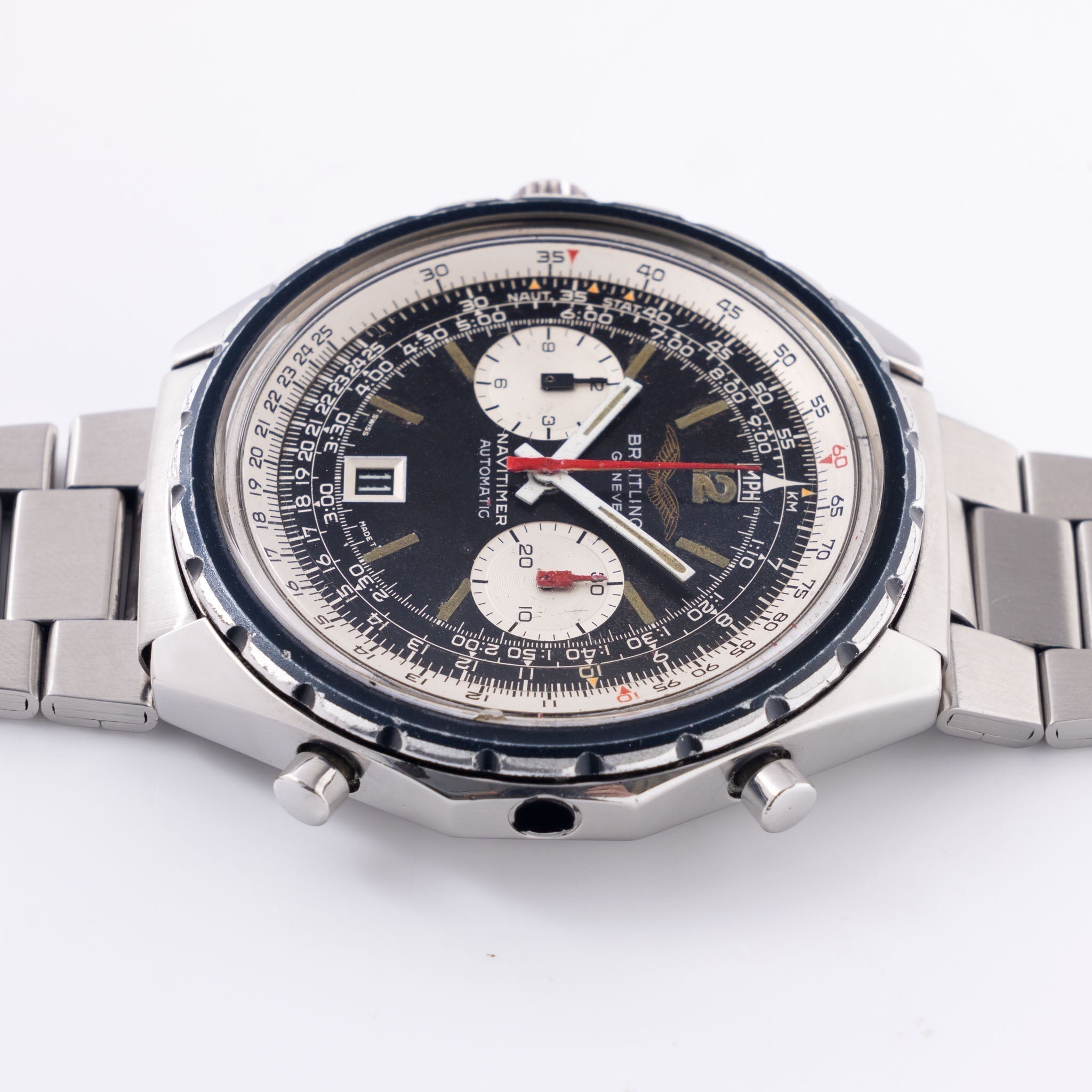 Breitling Navitimer automatic “Iraqi General Youth Training Association” Chronograph Ref. 1806 "Fried Egg"