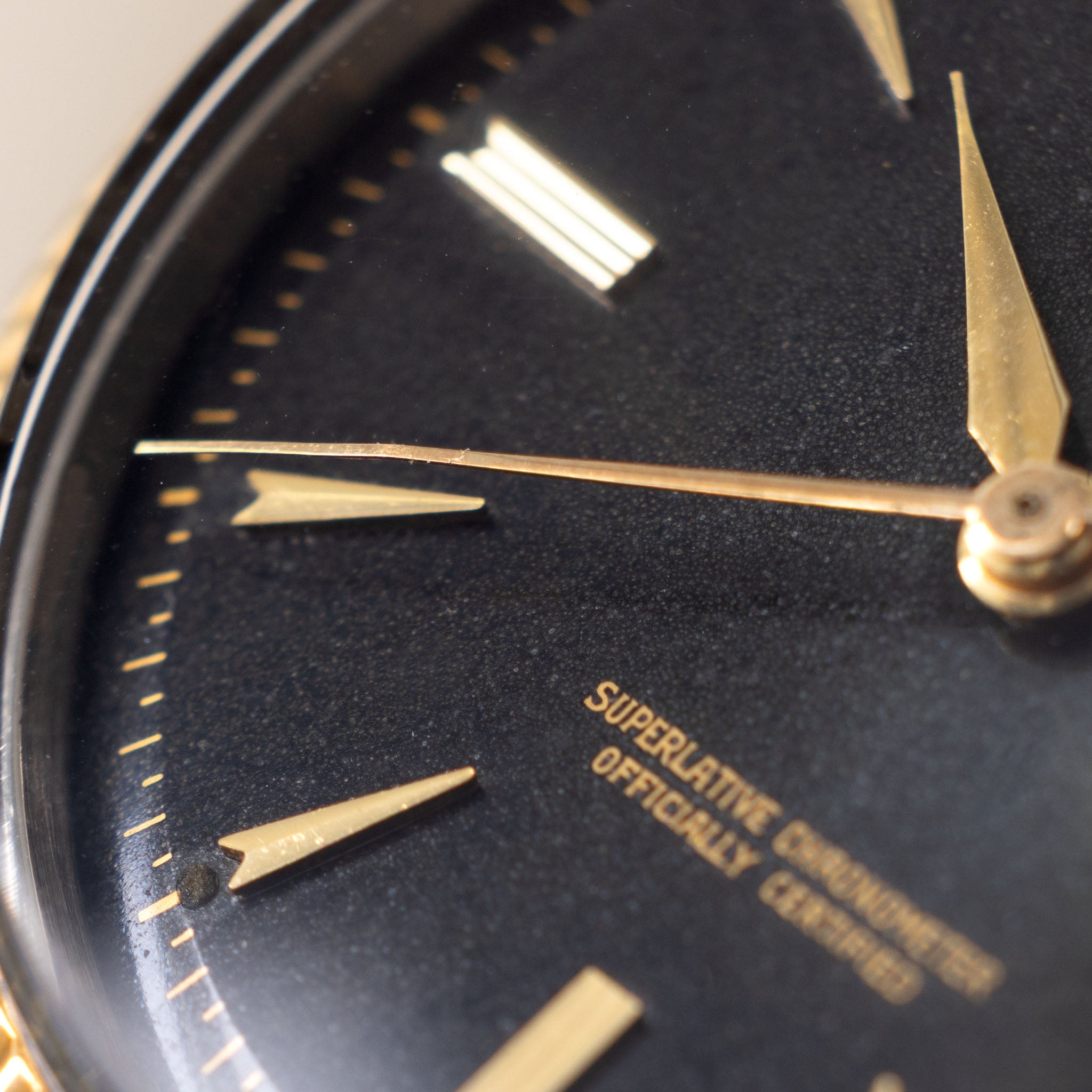 Rolex Datejust Gilt Dial ref. 6605 Steel and Gold Execution
