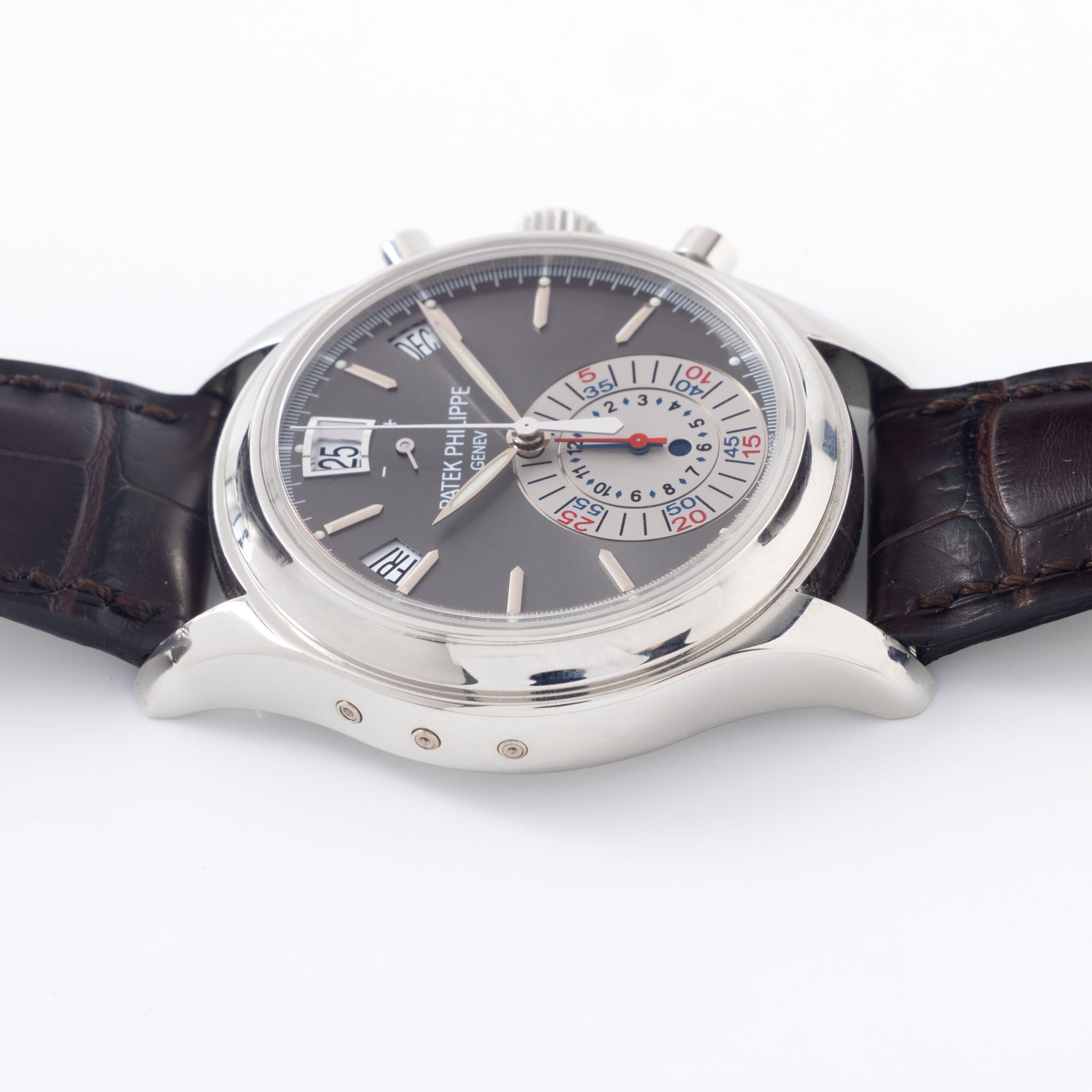 Patek Philippe Annual Calendar Flyback Chronograph 5960P in Platinum Execution Grey dial Full Set