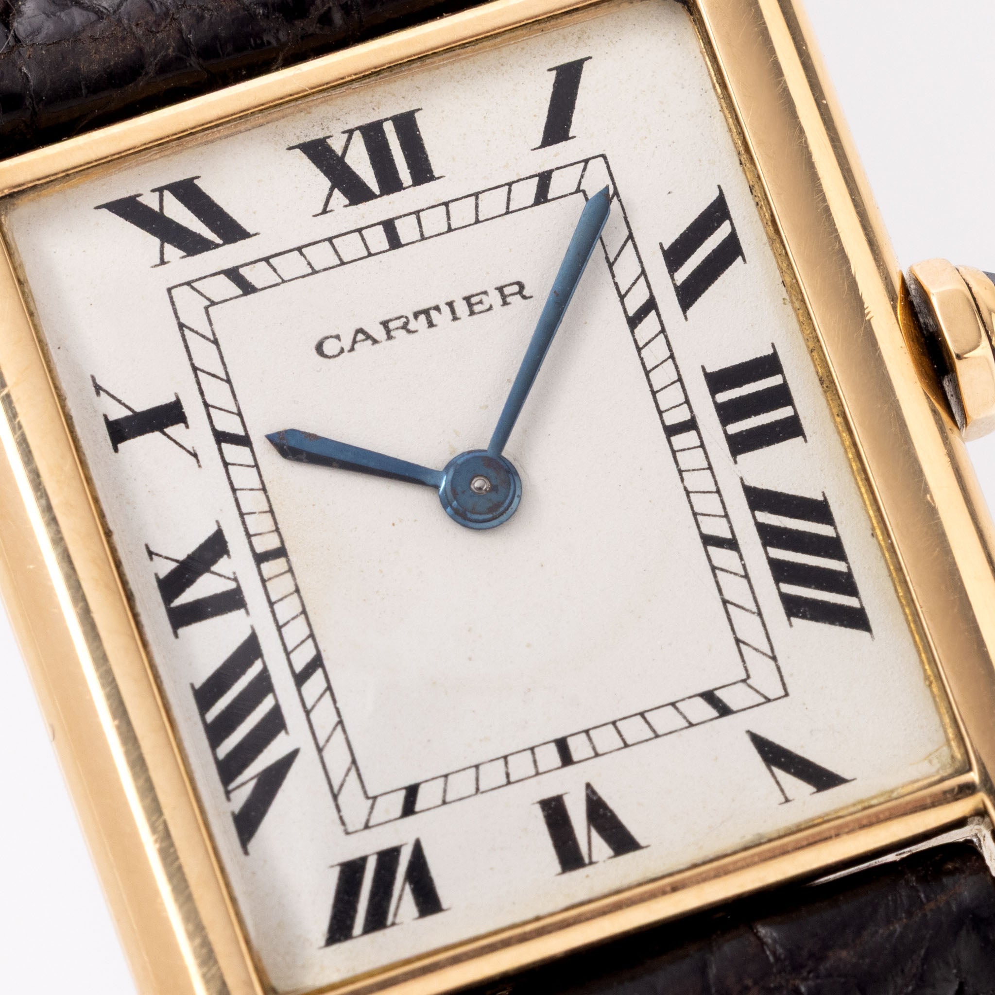 Cartier Tank Louis 'Extra Platte' 1960s Jaeger Movement in 18k Yellow Gold
