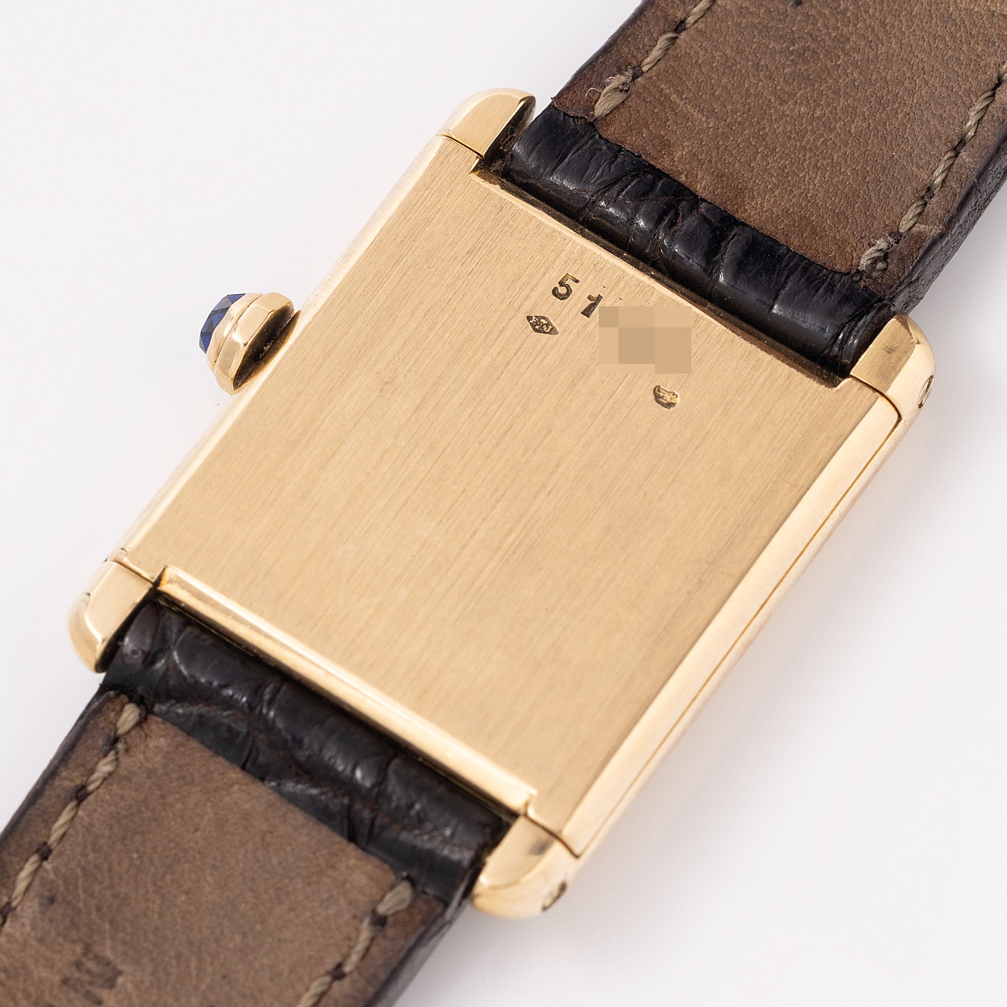 Cartier Tank Louis 'Extra Platte' 1960s Jaeger Movement in 18k Yellow Gold