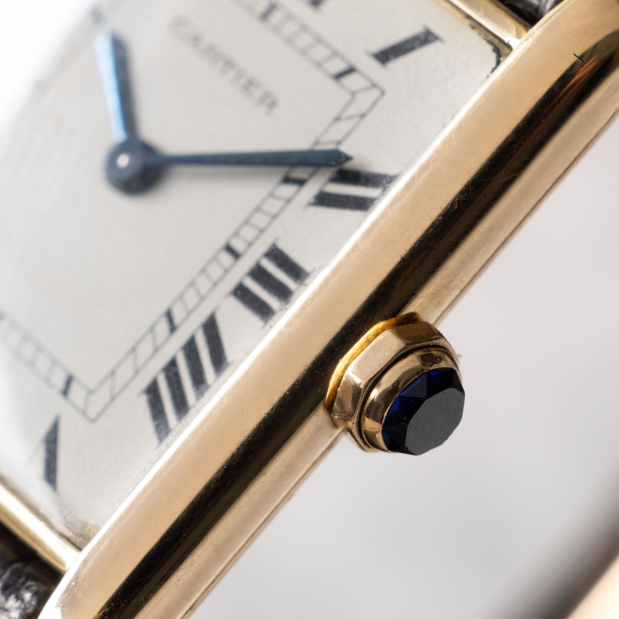 Cartier Tank Louis 'Extra Platte' 1960s Jaeger Movement in 18k Yellow Gold