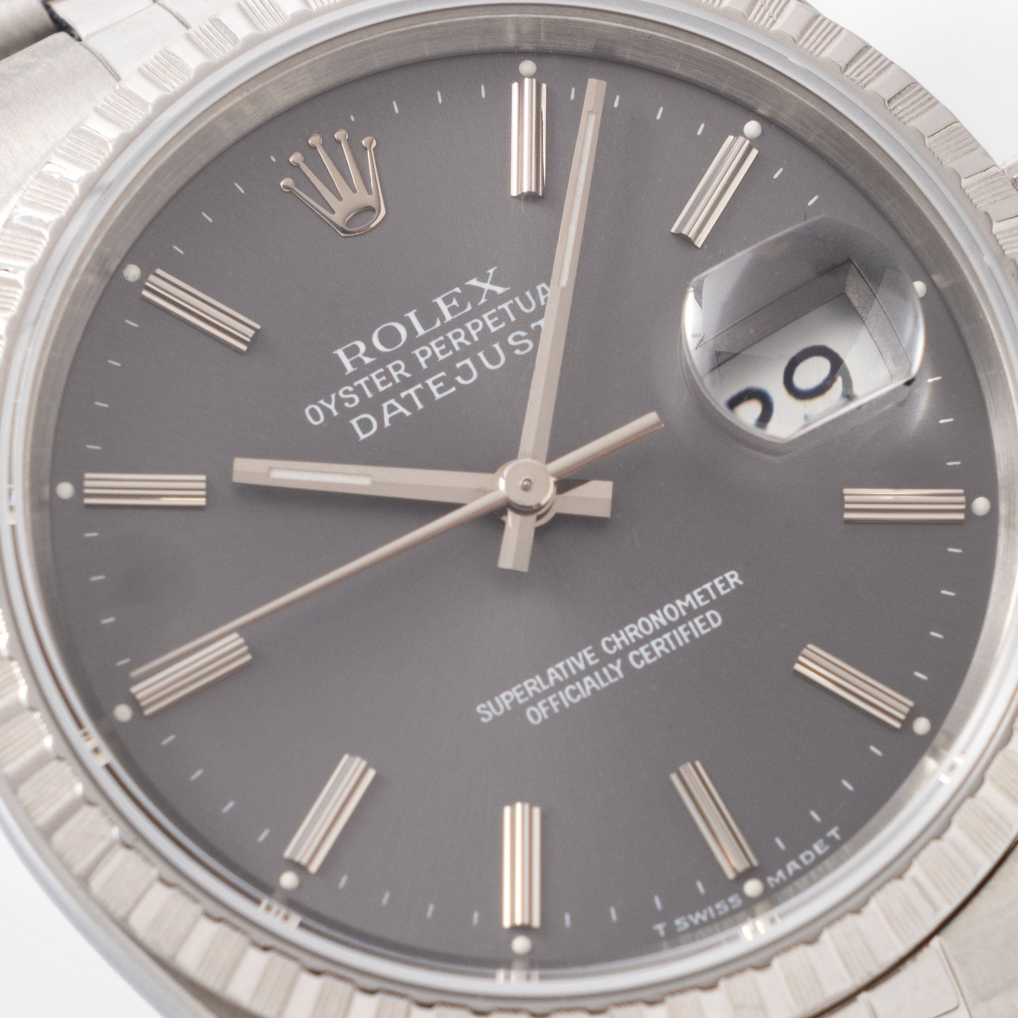 Rolex Datejust 16220 "Grey Soleil Dial"