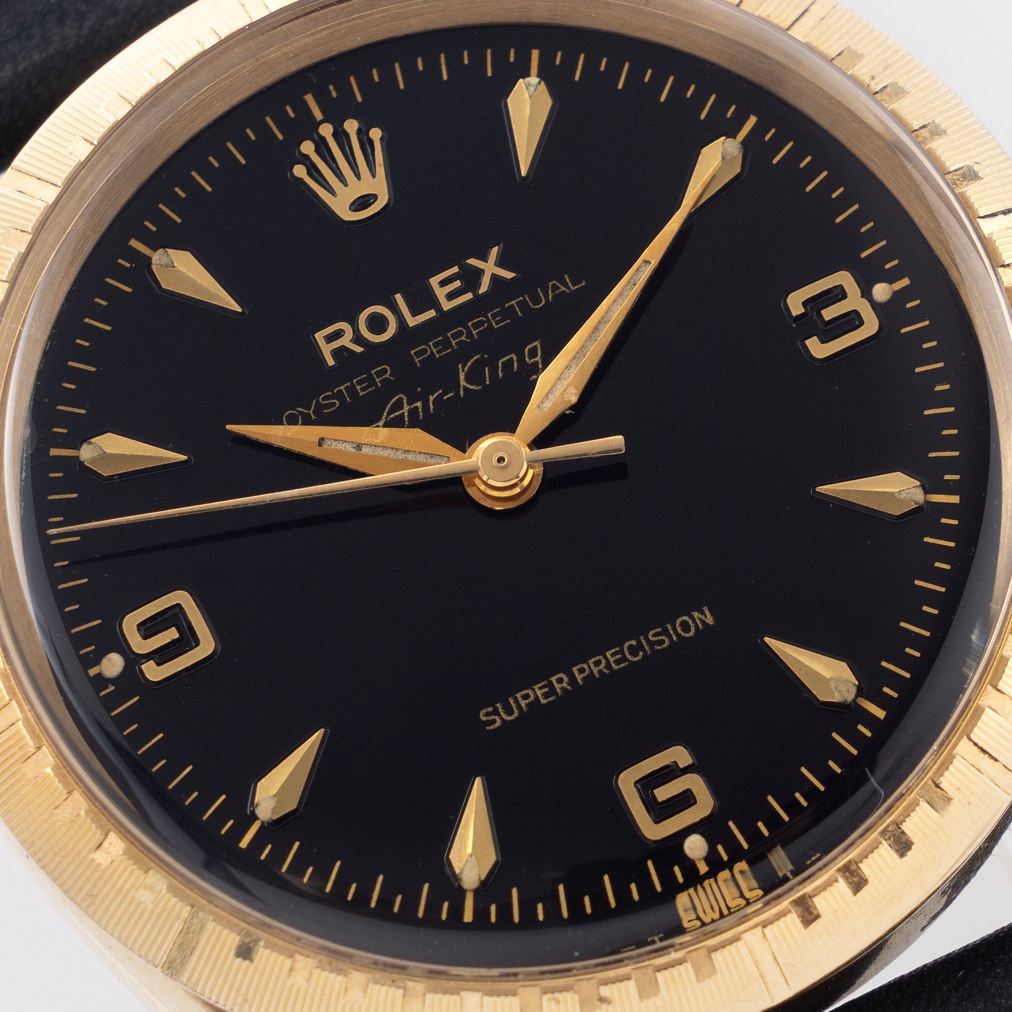 Rolex Oyster Perpetual Air-King Gilt dial in 9k yellow gold ref. 1002