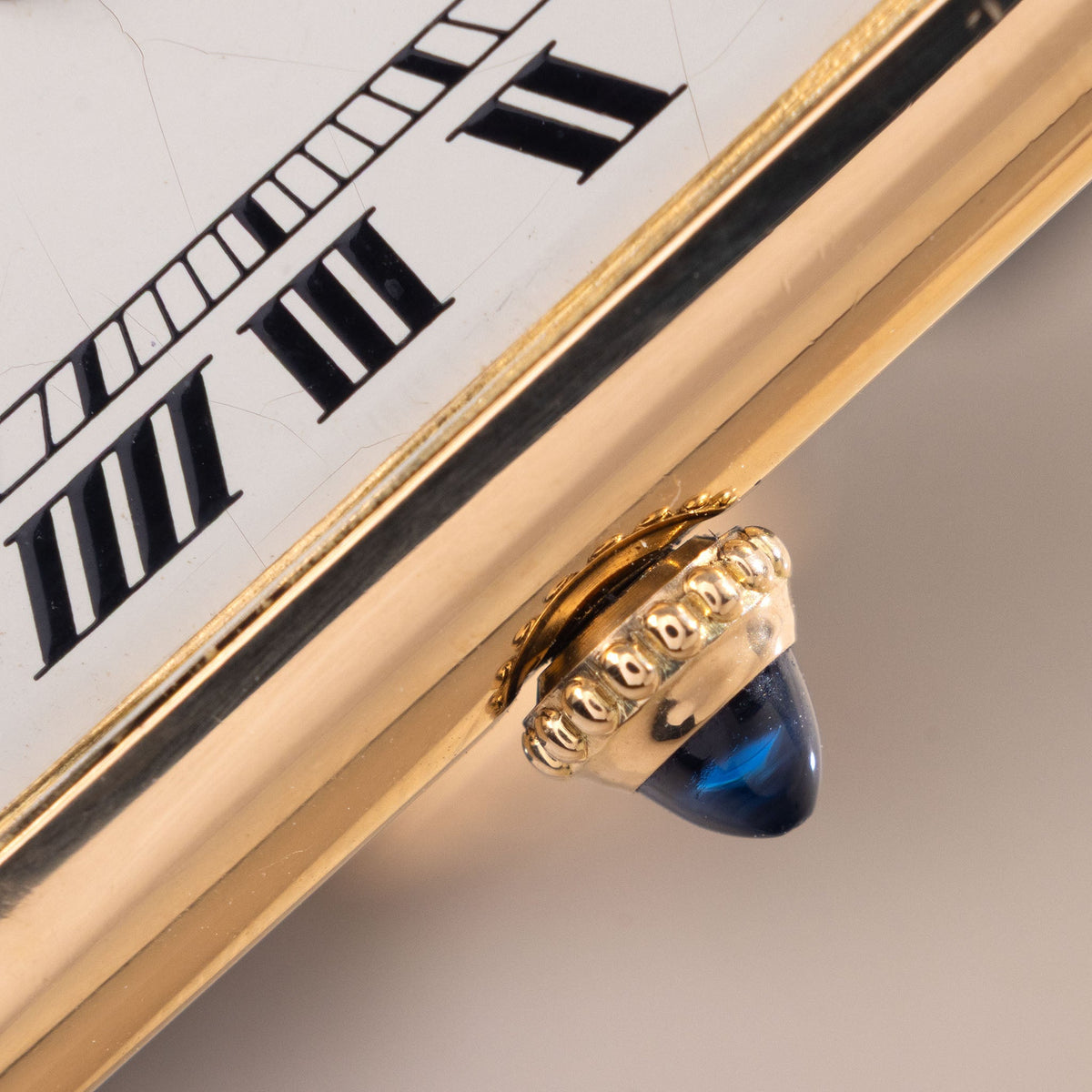 Cartier Tank Louis ultra thin cream dial ref 96019 in 18 k yellow gold