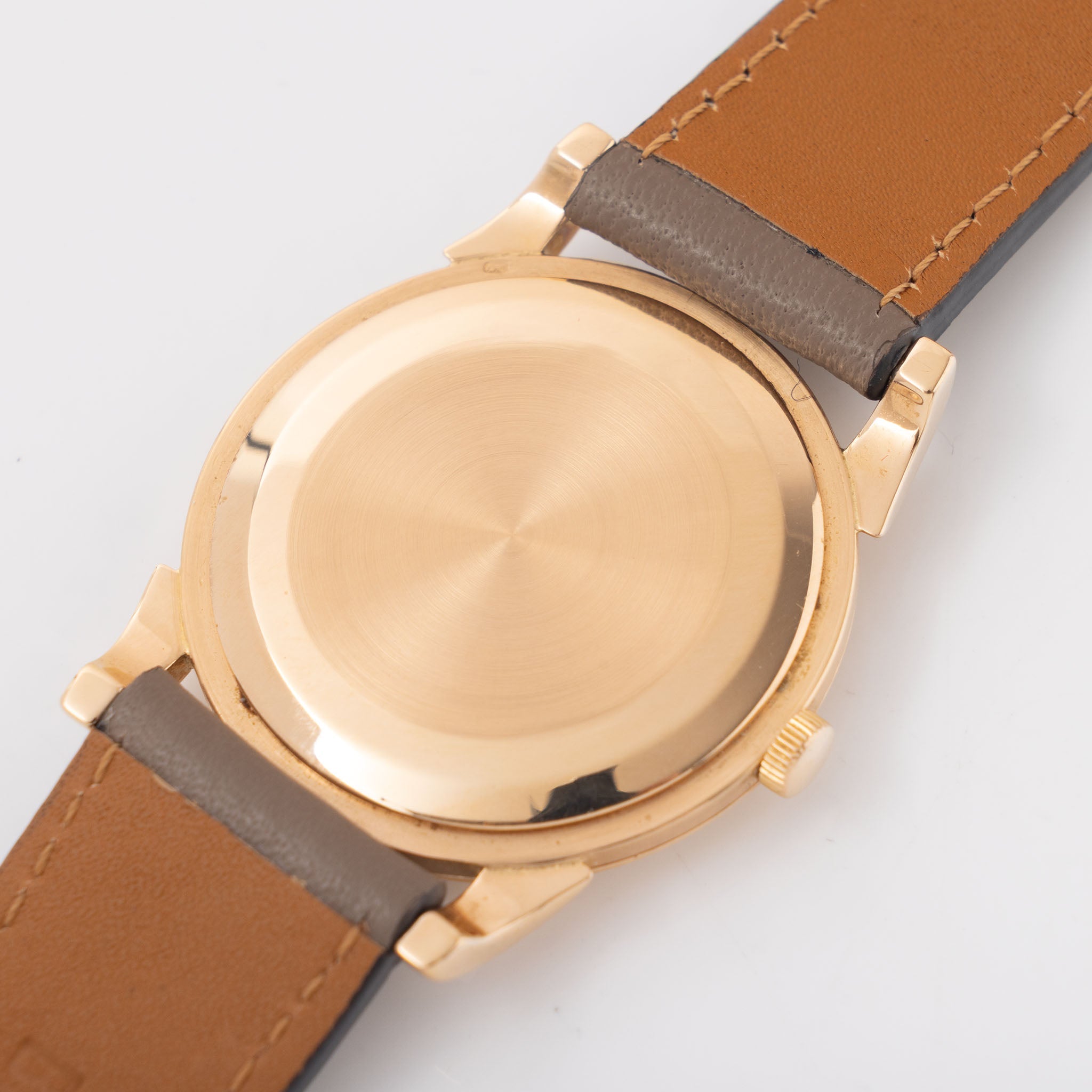 Vacheron Constantin 18 k rose gold scroll lug Dresswatch cream dial ref 6030