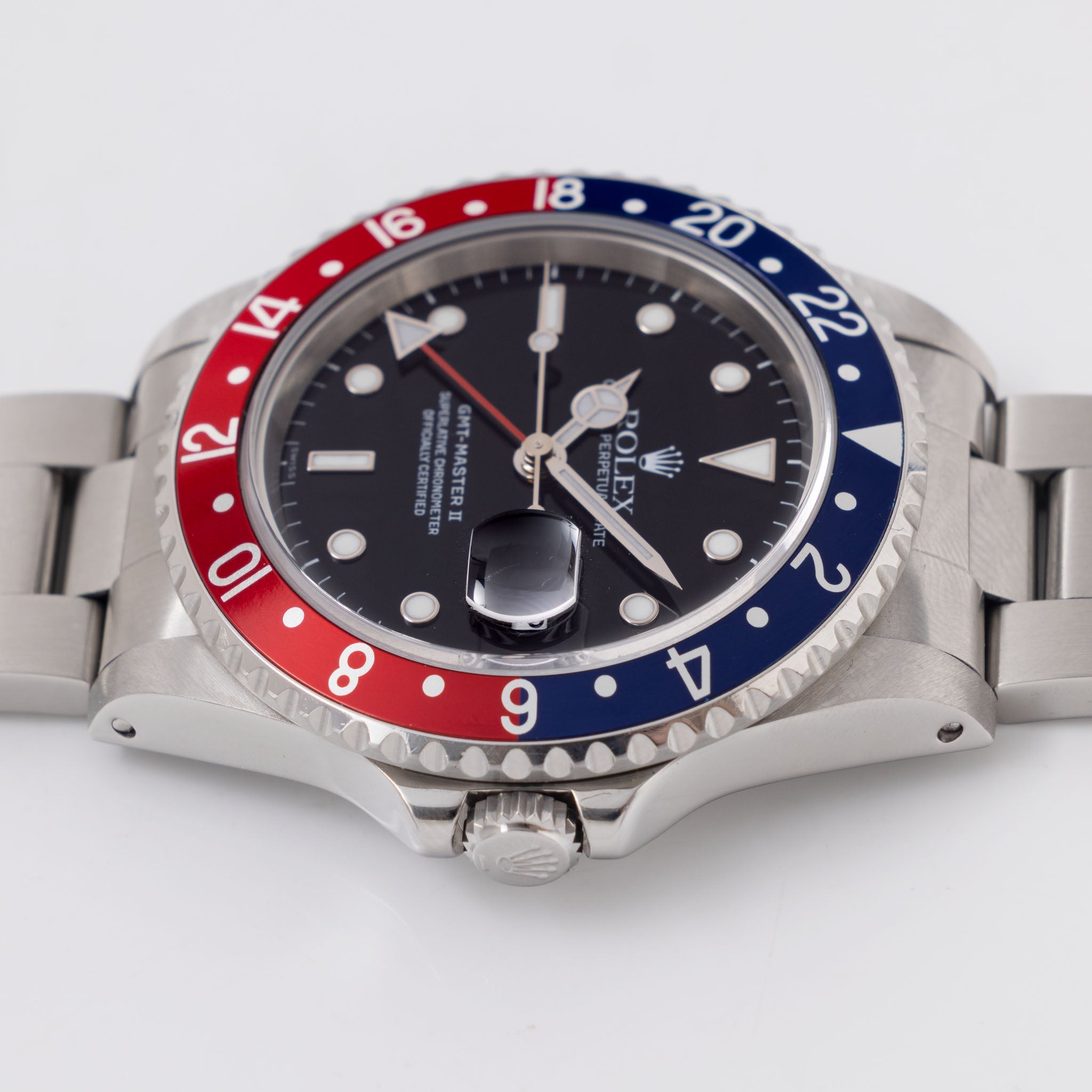 Rolex Gmt-Master II 16710 Swiss Only Dial Box and Paper set Pepsi Insert