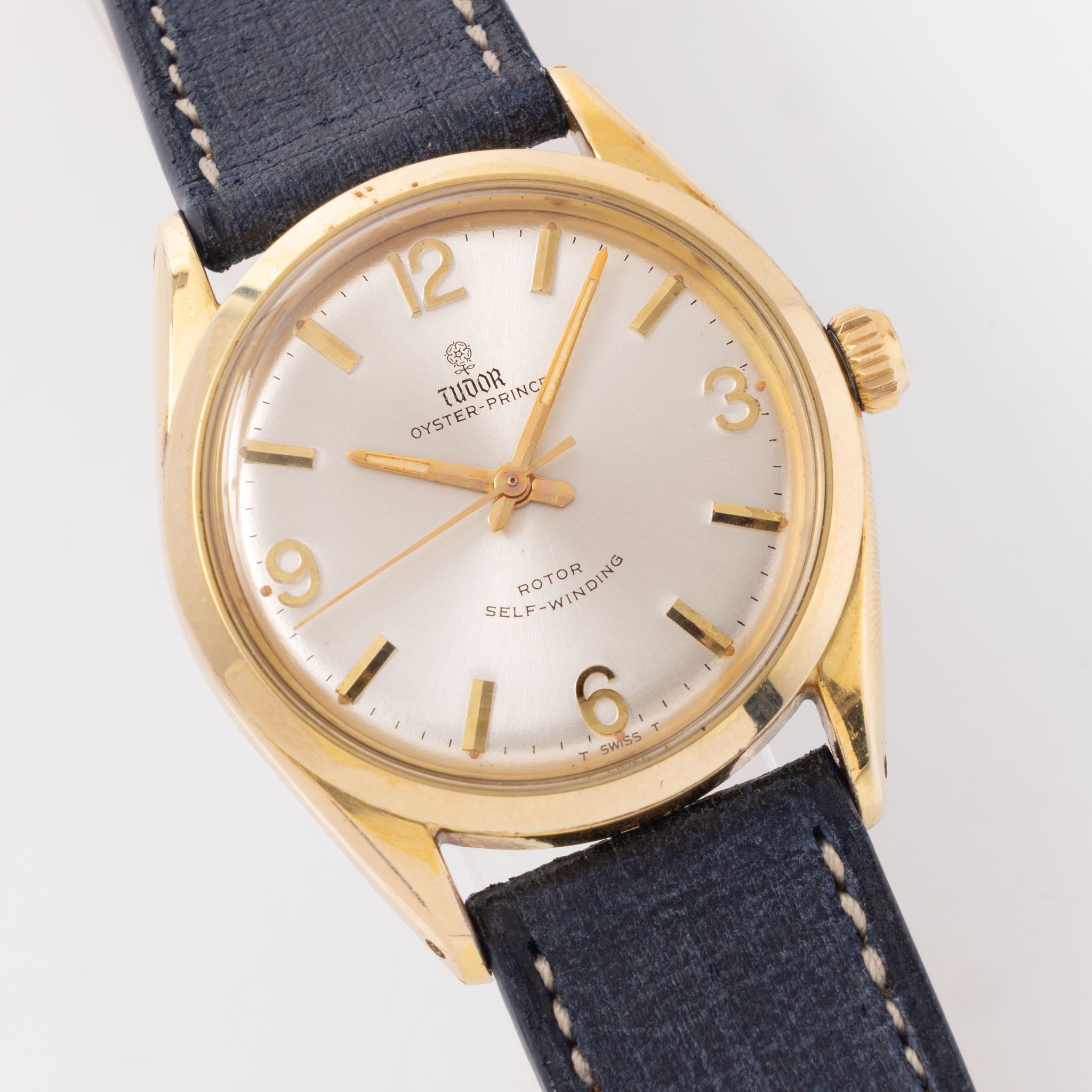 Tudor Oyster Prince Ref. 7965 Gold Capped Silver Dial with Applied Numerals
