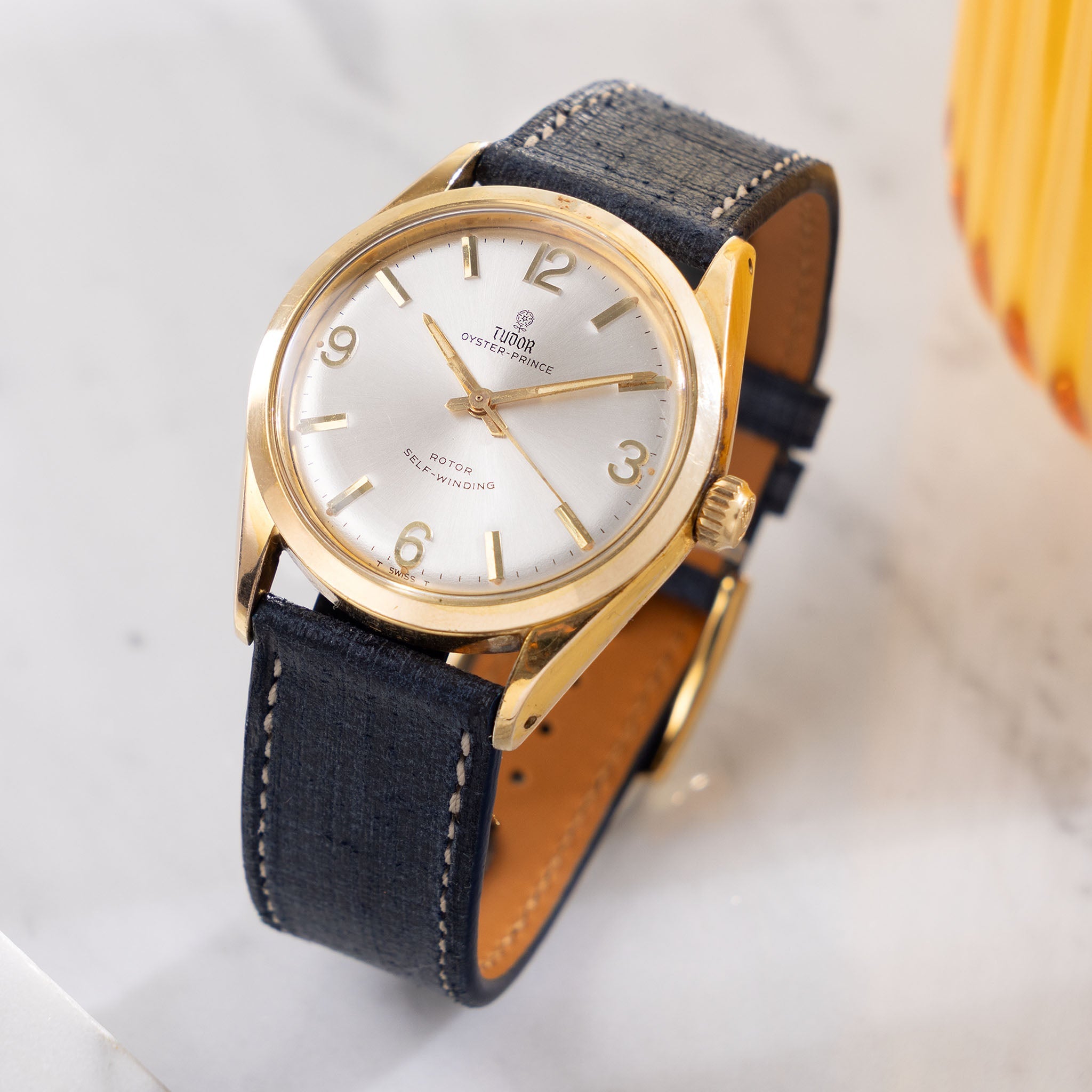 Tudor Oyster Prince Ref. 7965 Gold Capped Silver Dial with Applied Numerals