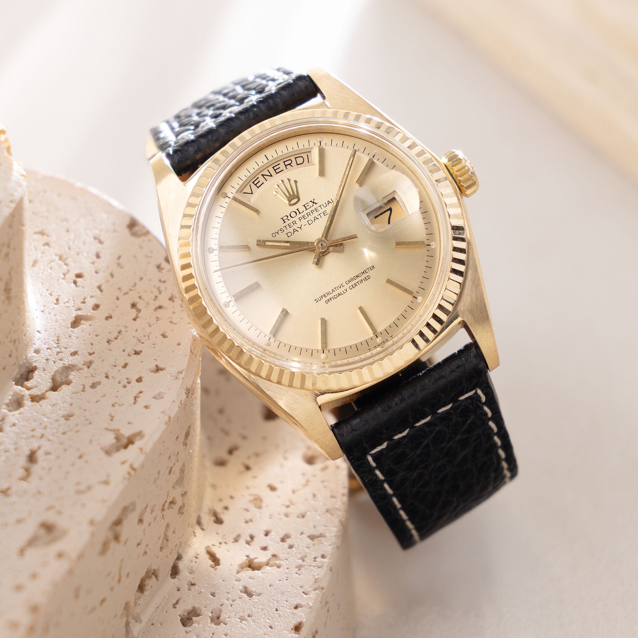 Rolex Day-Date 1803 Champagne Dial in 18k Yellow Gold