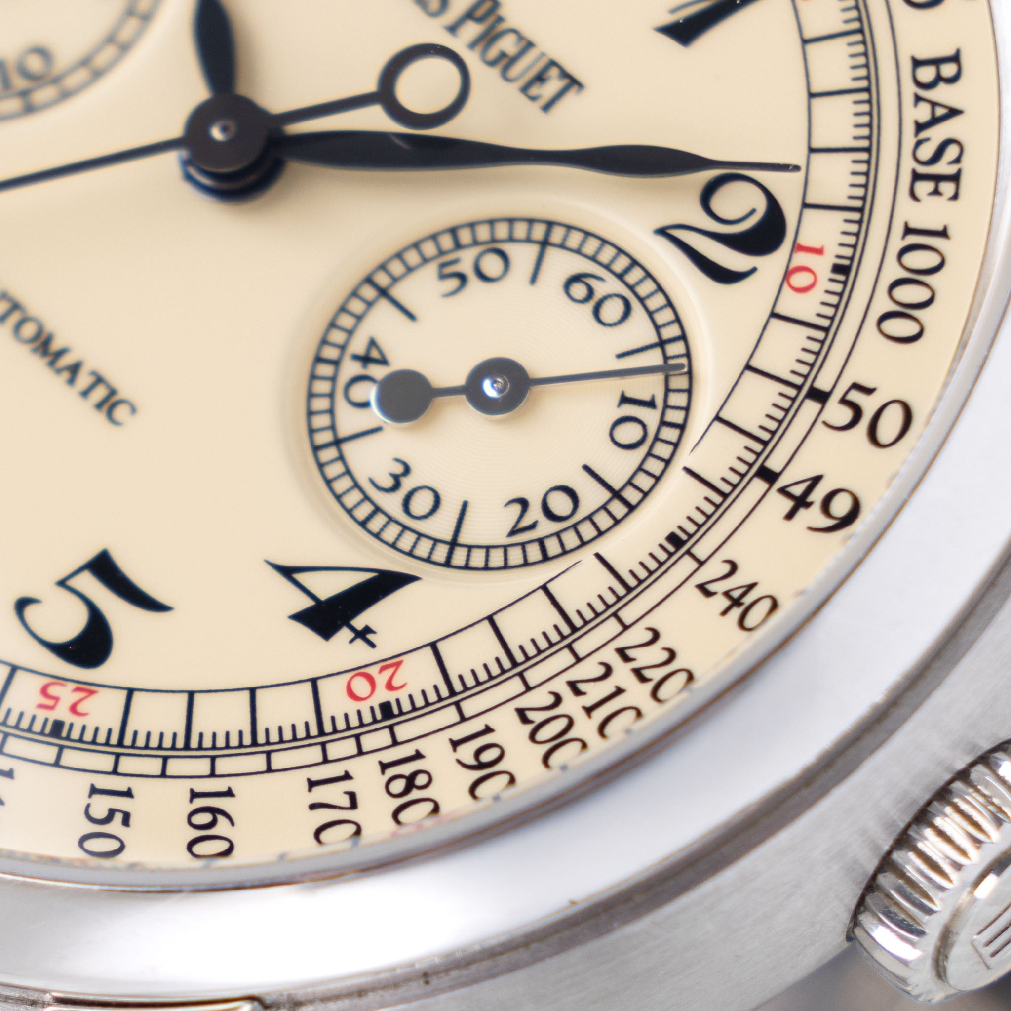 Audemars Piguet Jules Audemars Chronograph in 18k White Gold Cream Dial with Original Warranty and Register Booklet ref. 26100BC