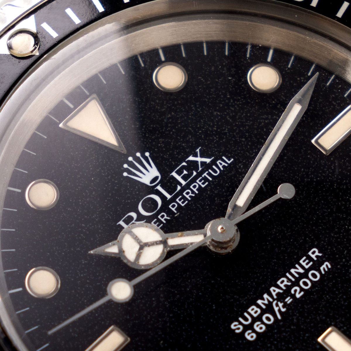 Rolex Submariner 5513 White Gold Hour Markers Punched Papers