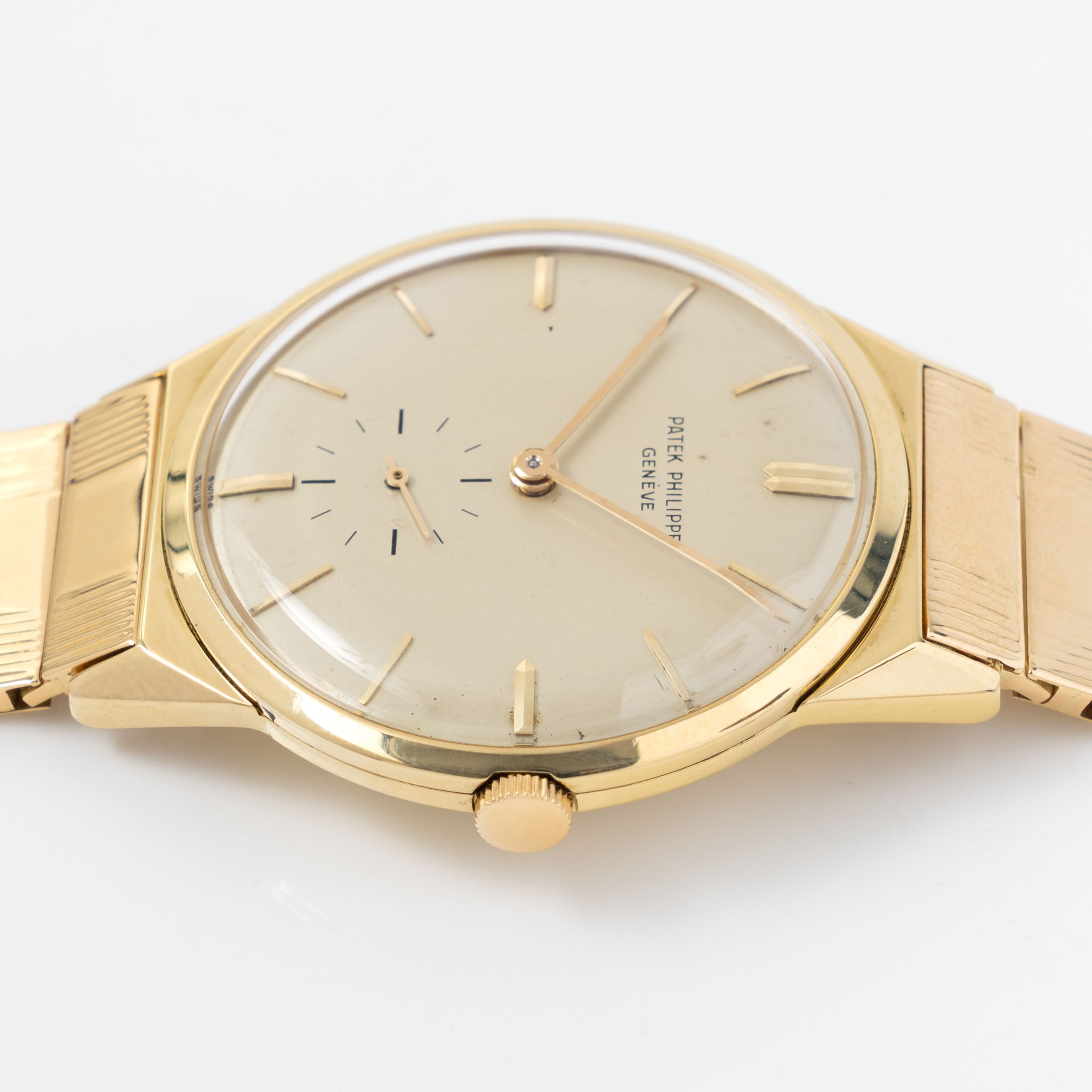 Patek Philippe Calatrava 2568 in 18k Yellow Gold with Gay Frerès Bracelet