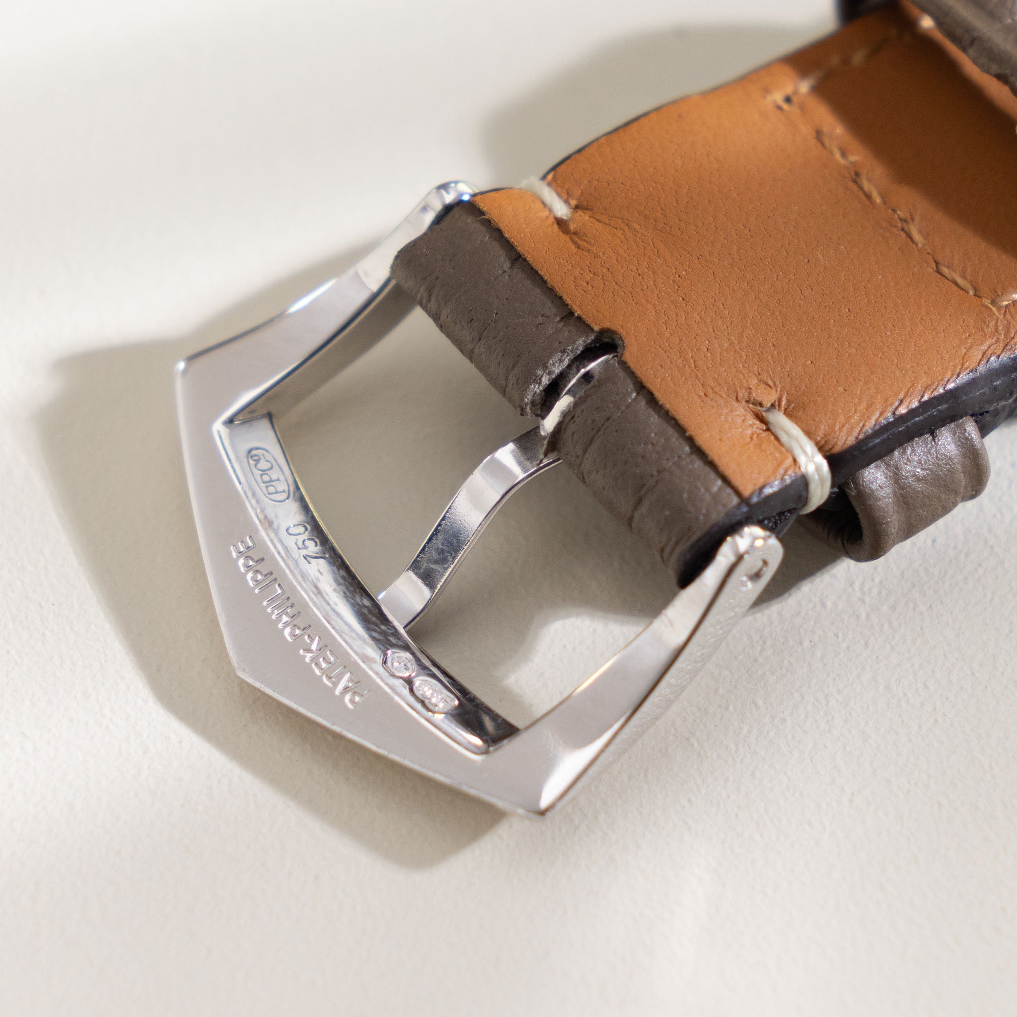 Patek Philippe Calatrava 5107G Silver dial Box and Paper Set in 18k White Gold sold by Wempe