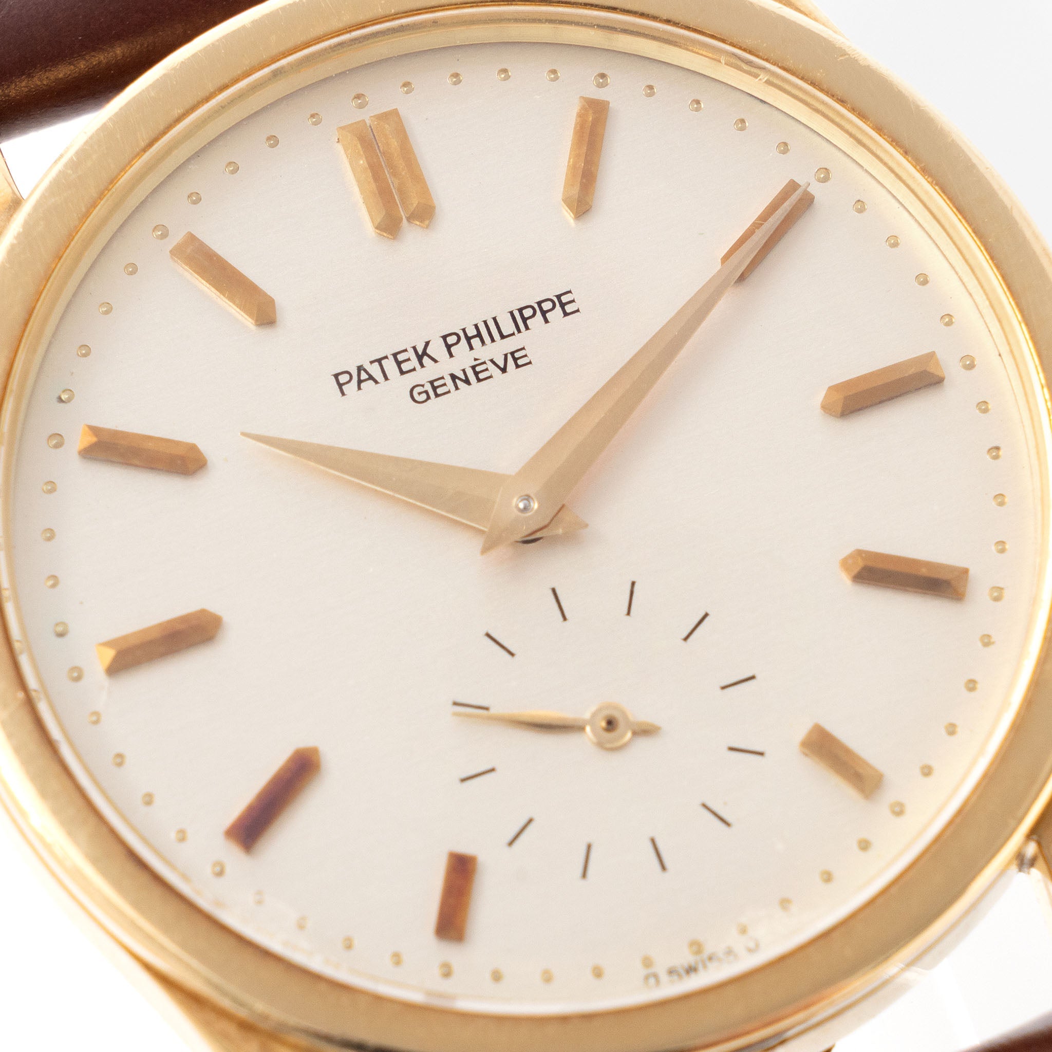 Patek Philippe Calatrava 3796J Silver Dial in 18k Yellow Gold