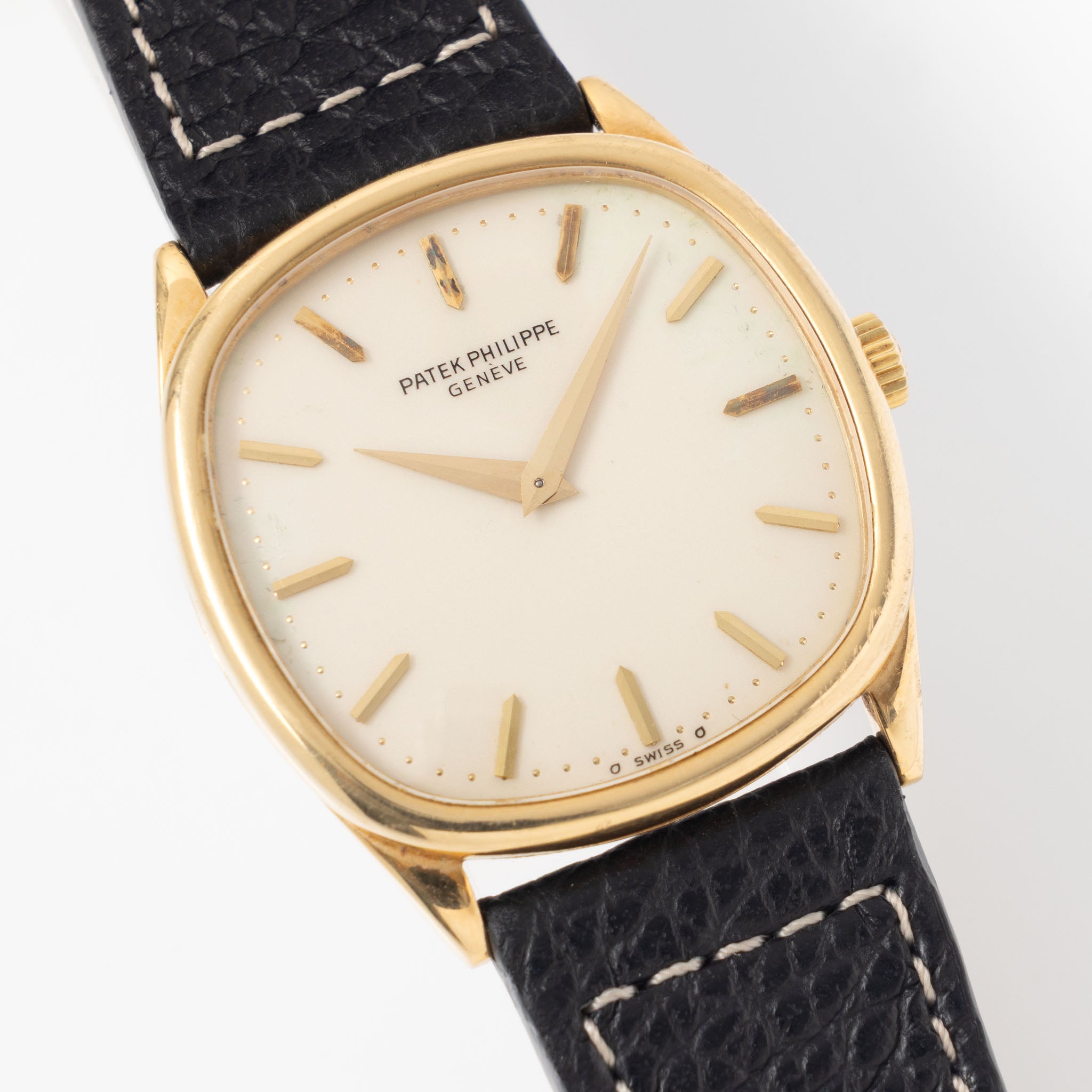 Patek Philippe Golden Ellipse Porcelain dial in 18k yellow gold ref 3844J
