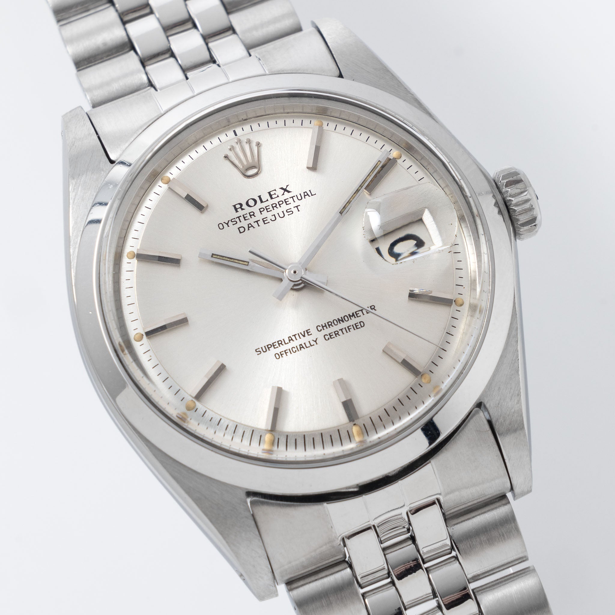 Rolex Datejust Silver Dial with Original Papers Ref. 1600
