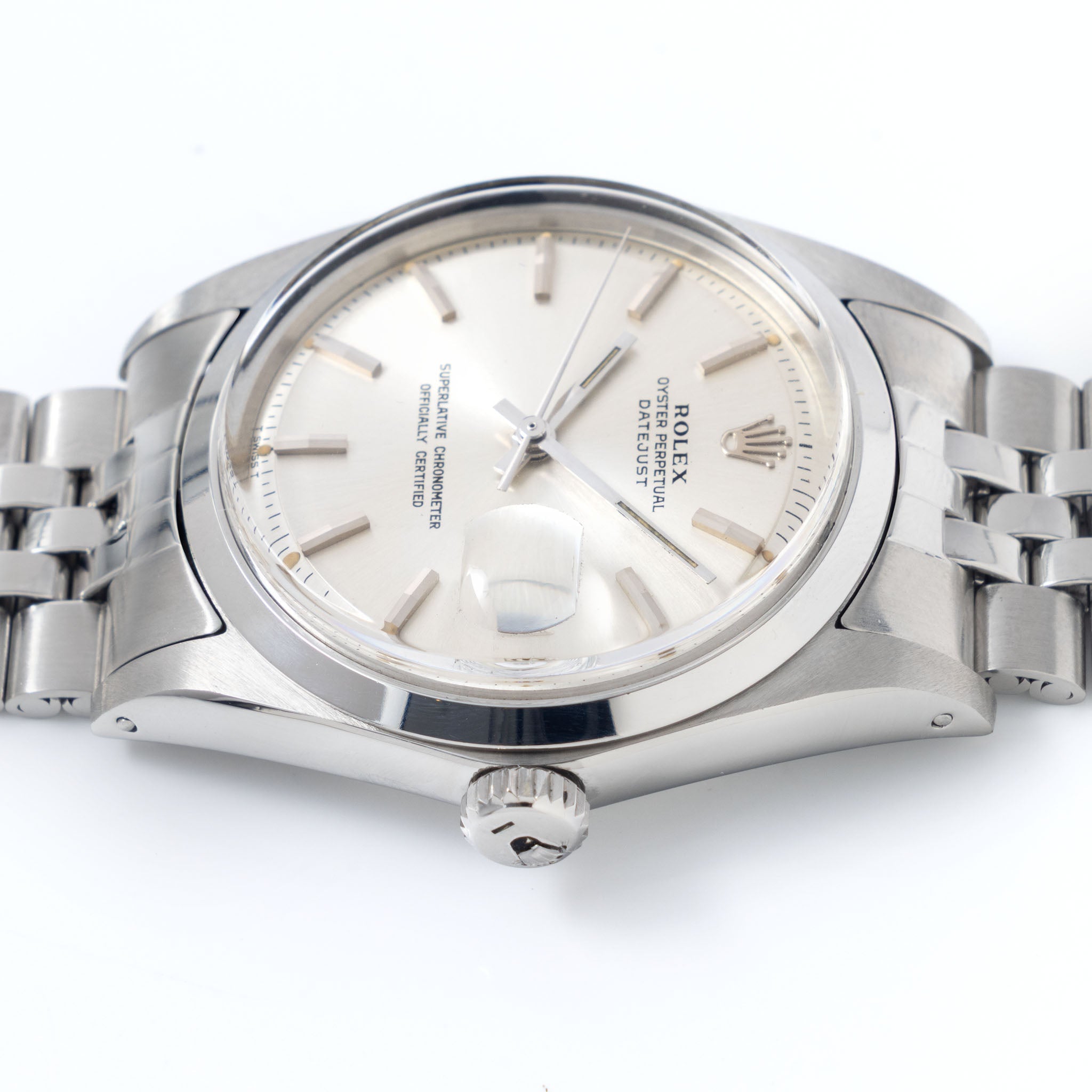 Rolex Datejust Silver Dial with Original Papers Ref. 1600