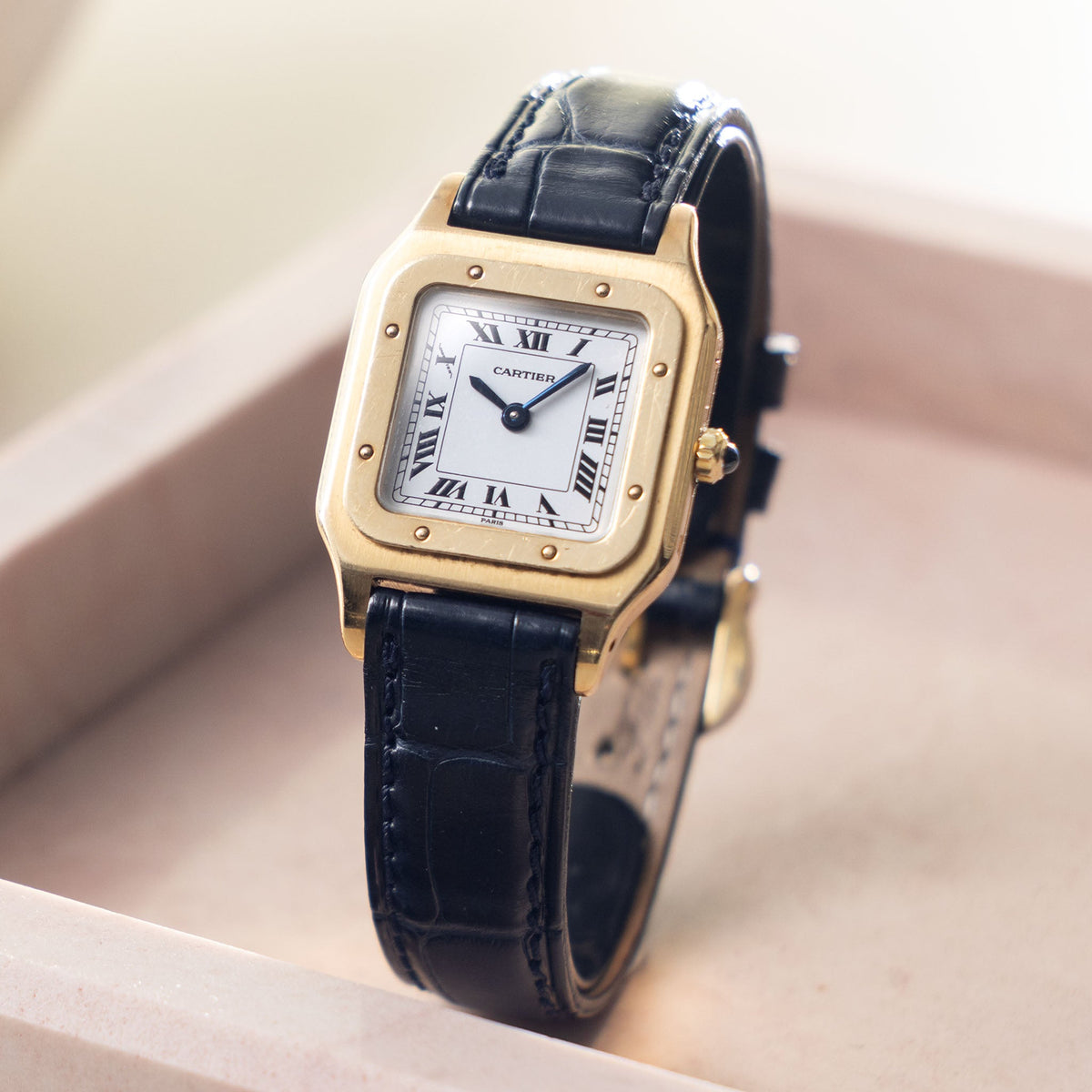 Cartier Santos Dumont Ultra Thin ref. 96053 Paris Dial