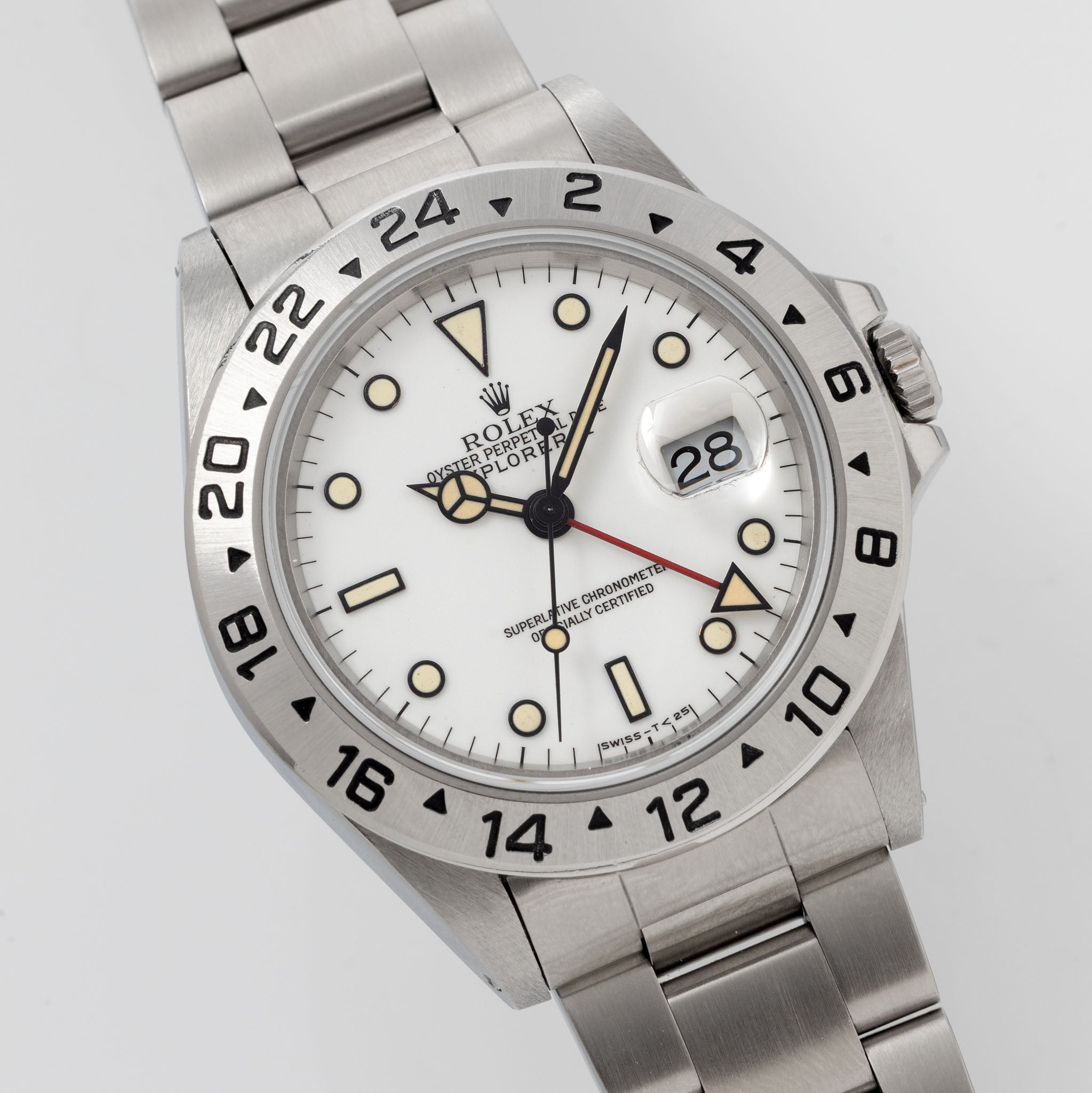 Rolex Explorer II 16570 Polar with Creamy Patina