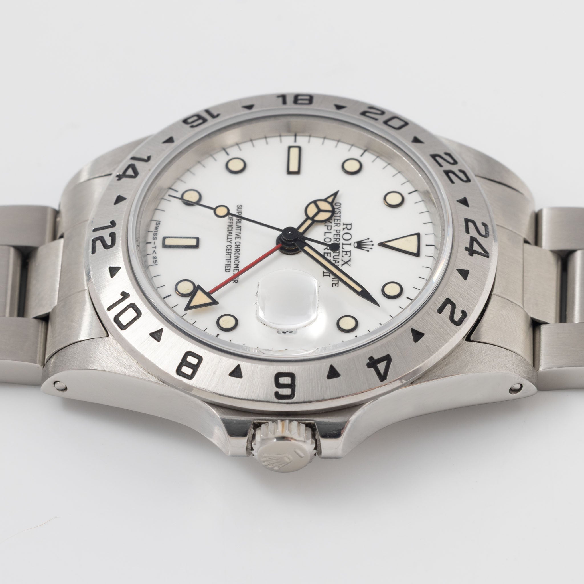 Rolex Explorer II 16570 Polar with Creamy Patina