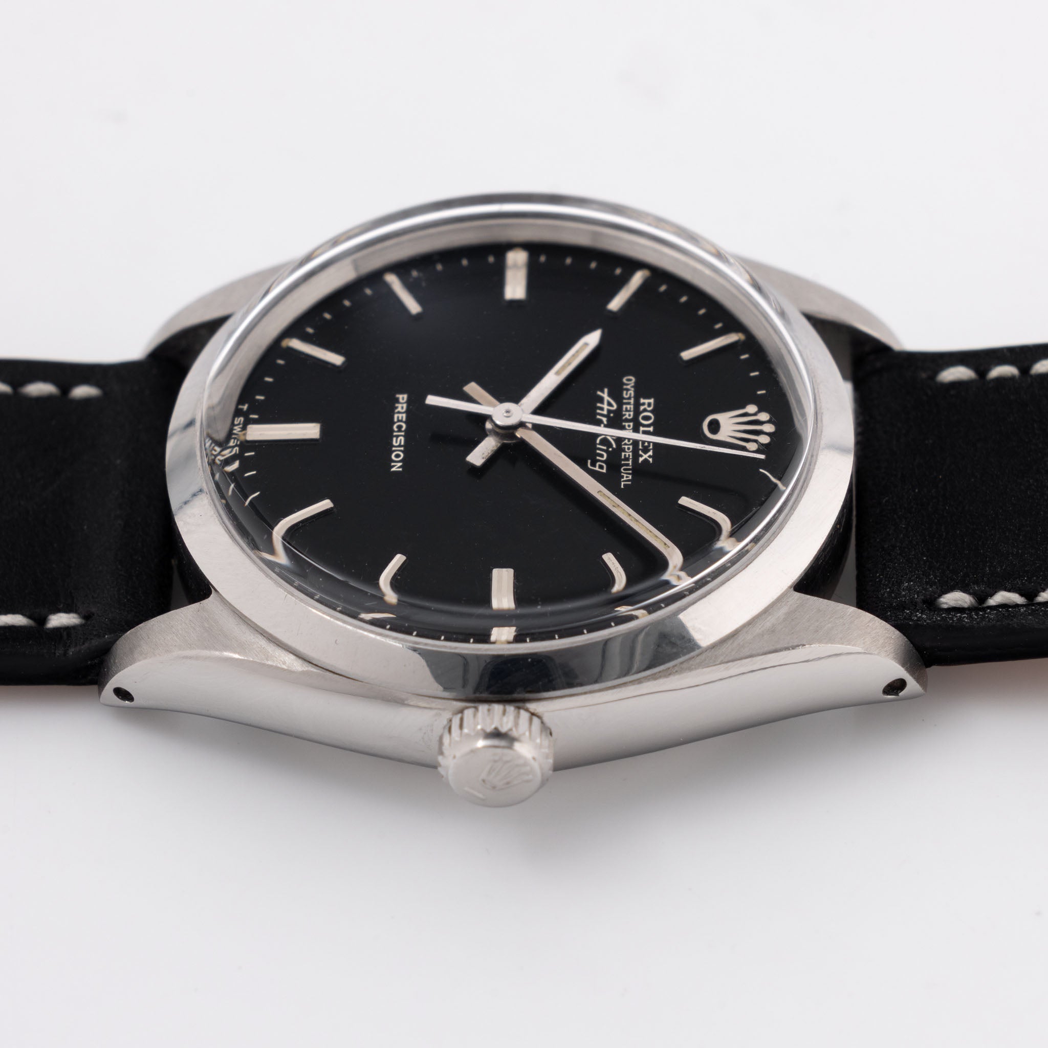 Rolex Air-King 5500 Black Dial Silver print