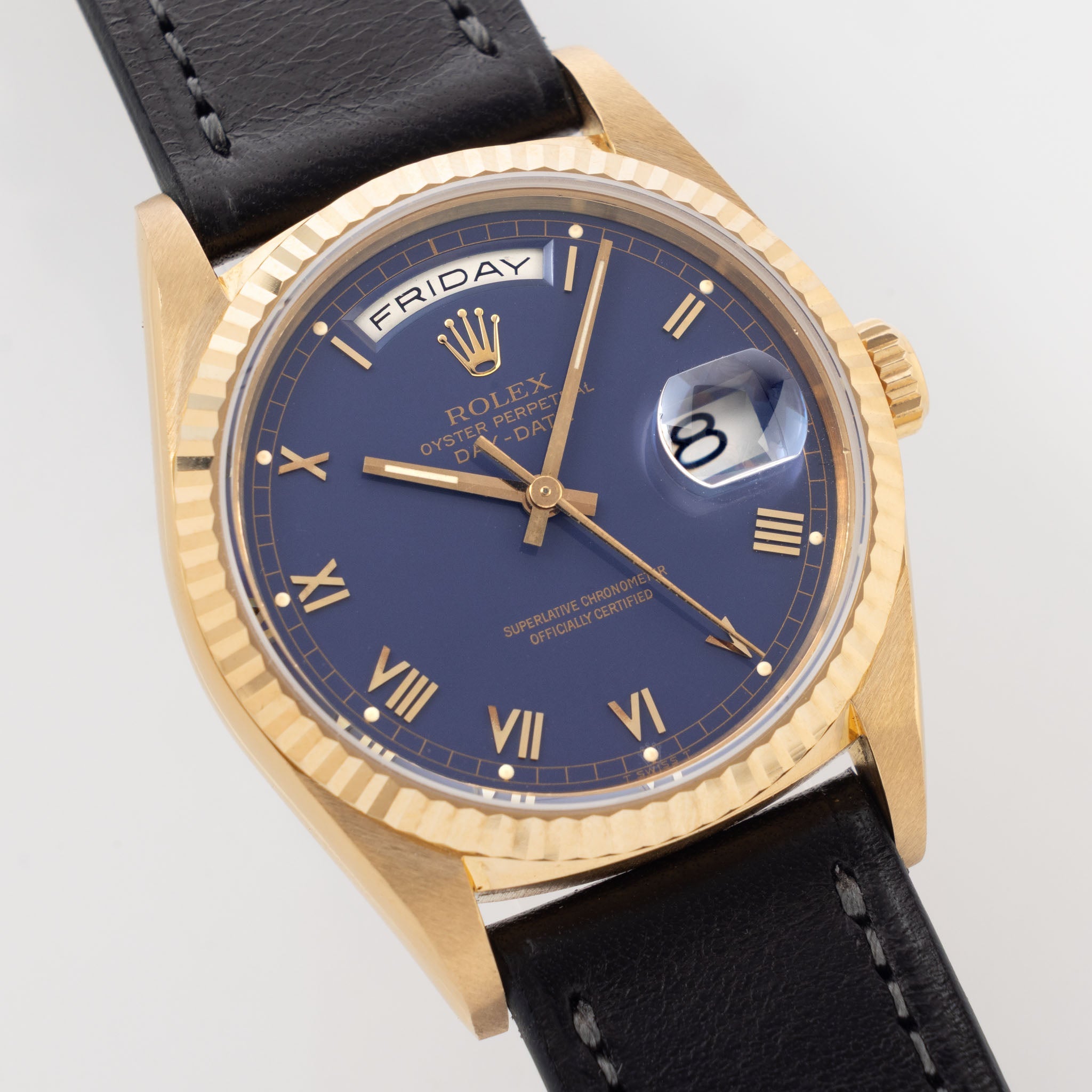 Rolex Day-Date 18238 Purple Roman Numerals Dial