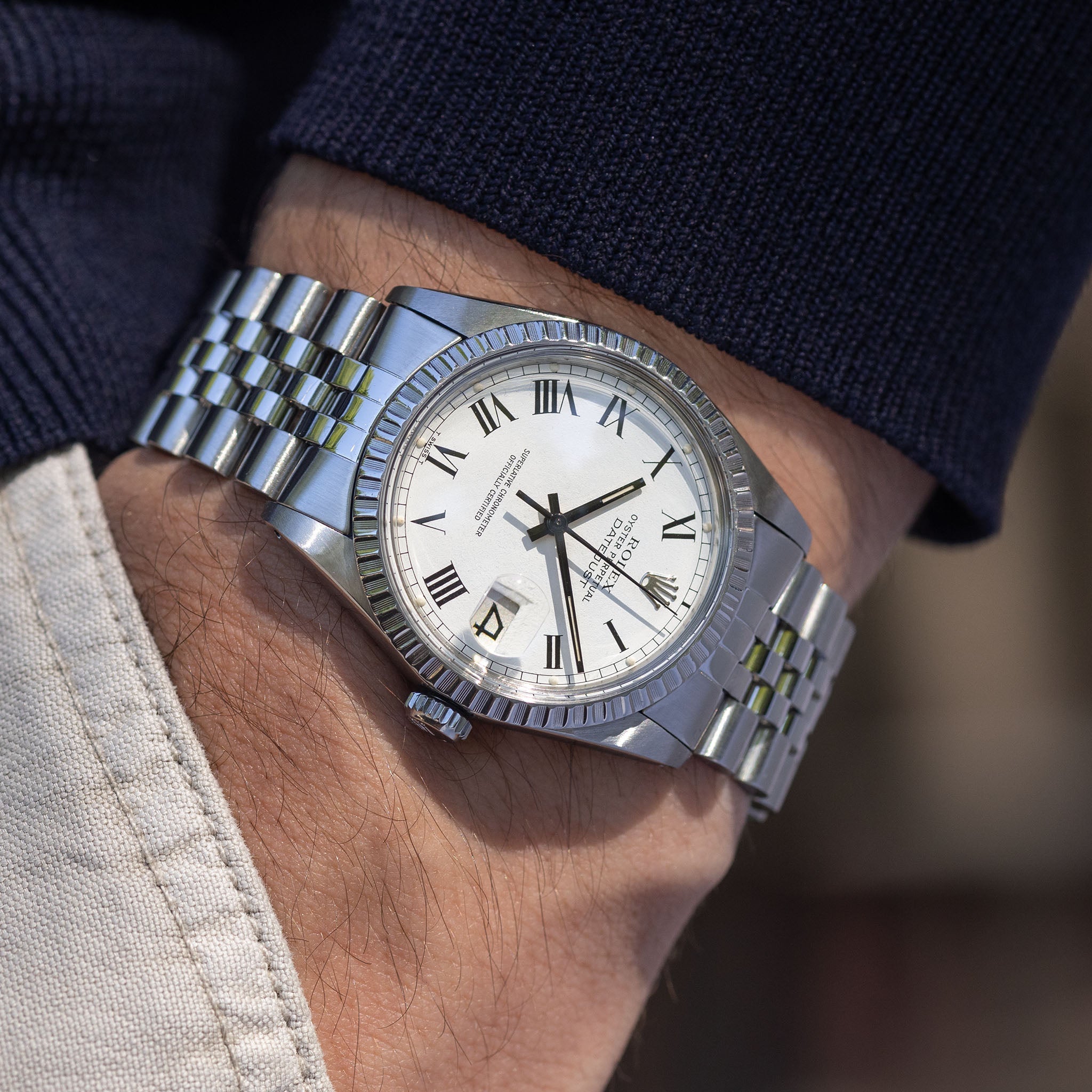 Rolex Datejust 16030 White Buckley Dial