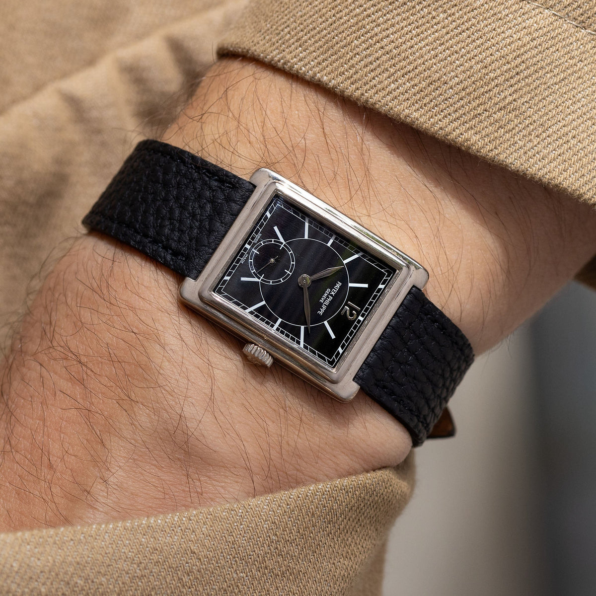 Patek Philippe Gondolo 5010G Black Dial in 18k White Gold