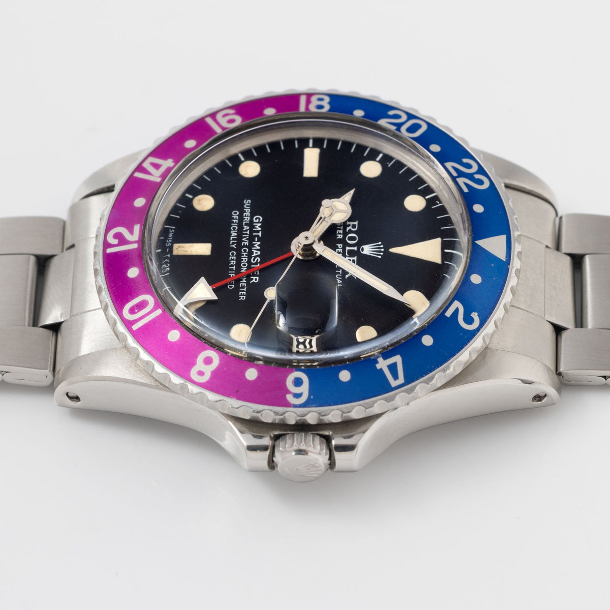 Rolex GMT-Master 1675 MK1 Long-E Dial Fuchsia Insert with Box and Accessories