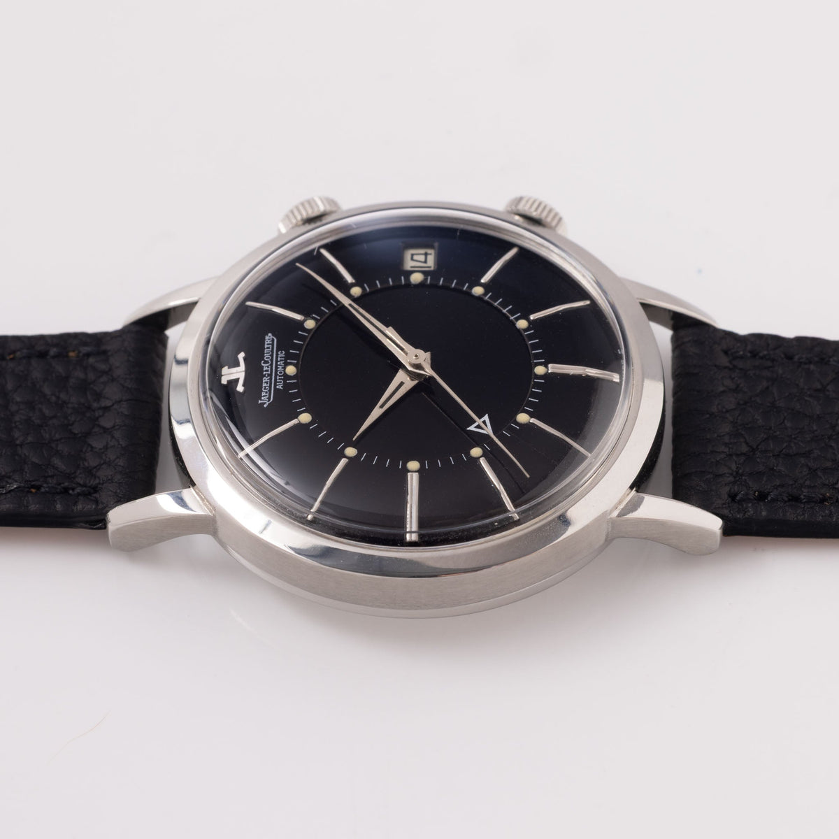 Jaeger LeCoultre Memovox Black Dial ref E 855