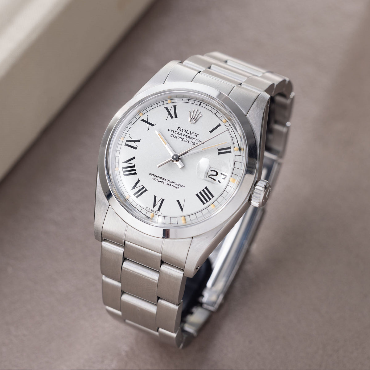 Rolex Datejust 1600 White Buckley Dial