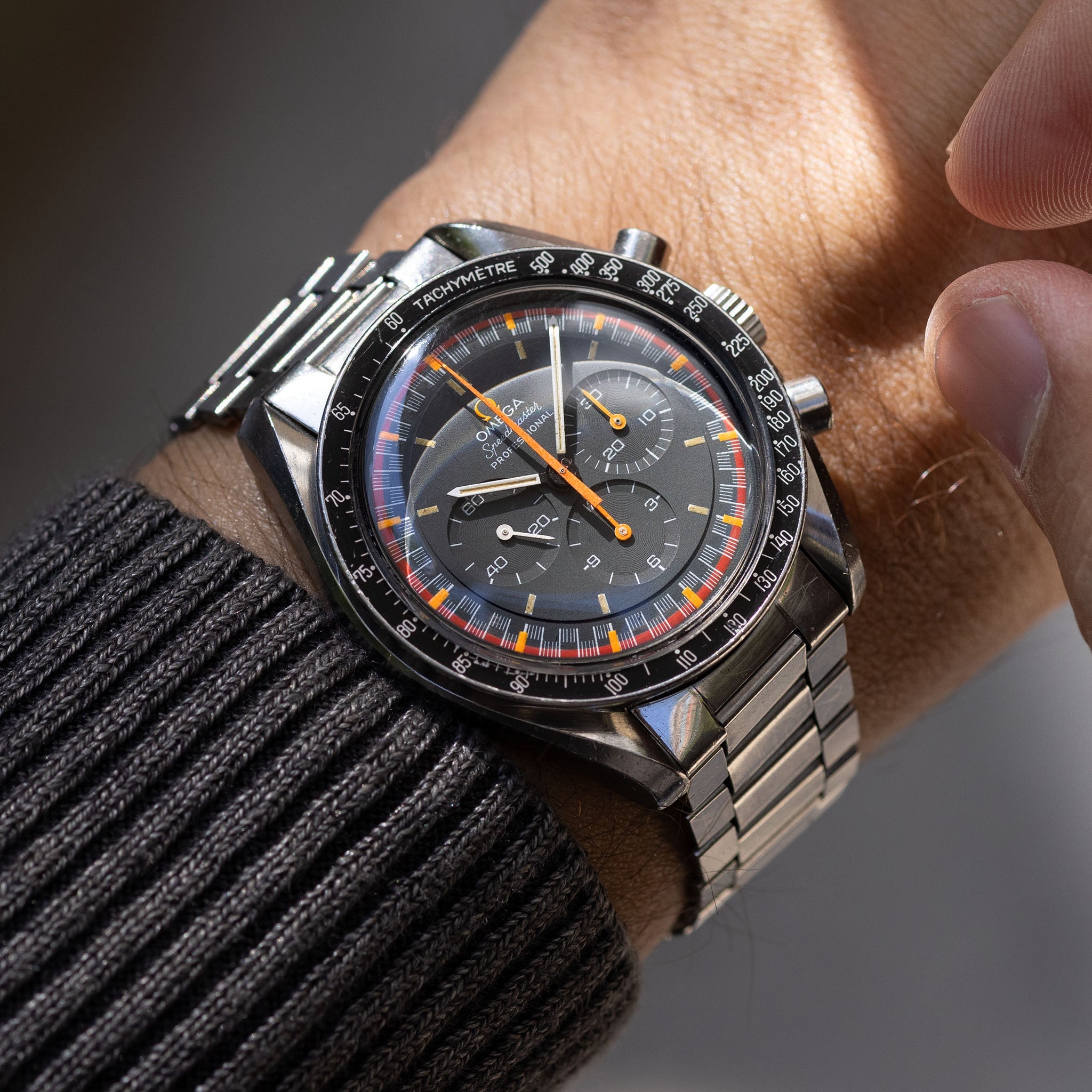 Omega Speedmaster 145.022-69 Grey Racing dial with Original Box and Booklet