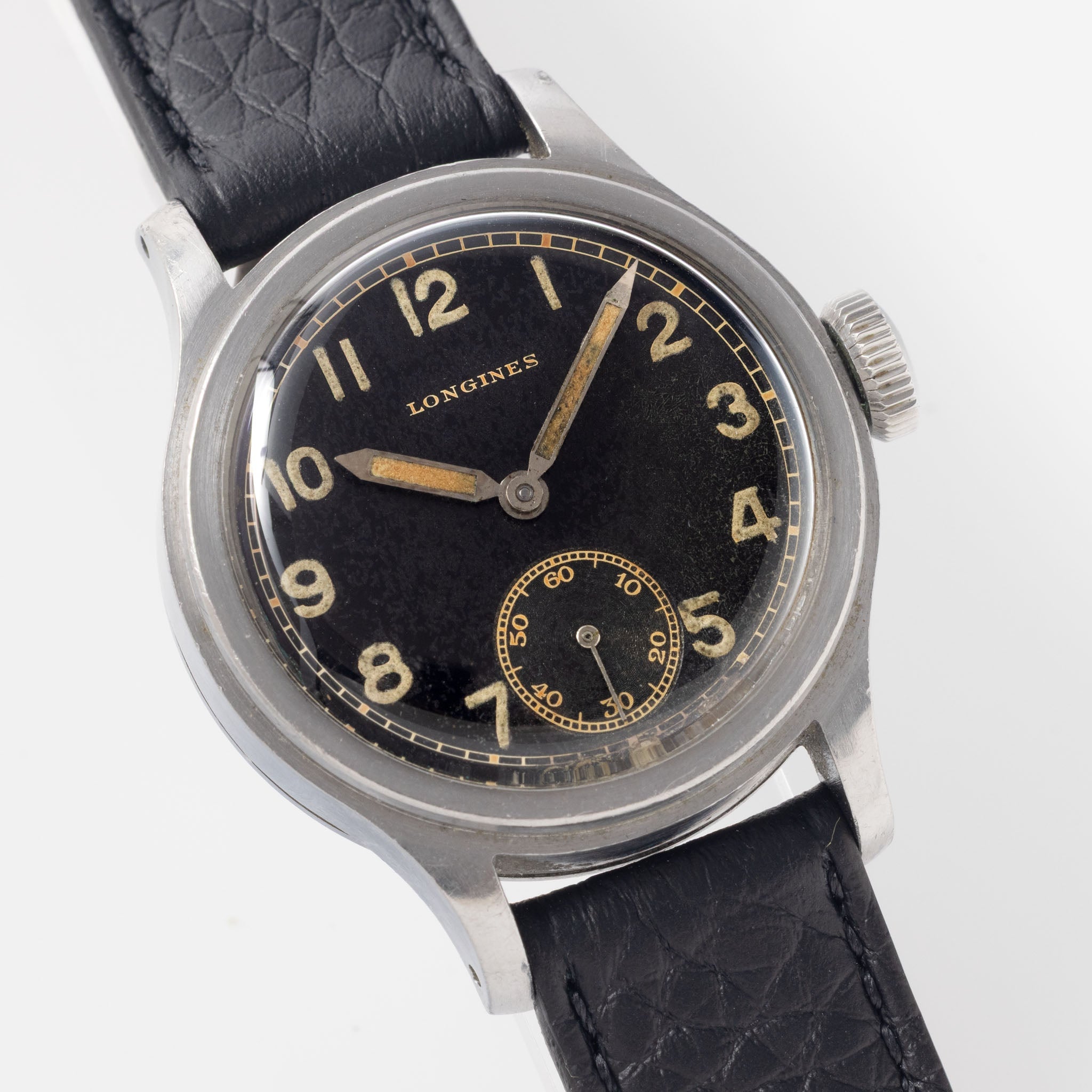 Longines Sei Tache Gilt Dial ref. 5130 with Extract of the Archives “German Army”